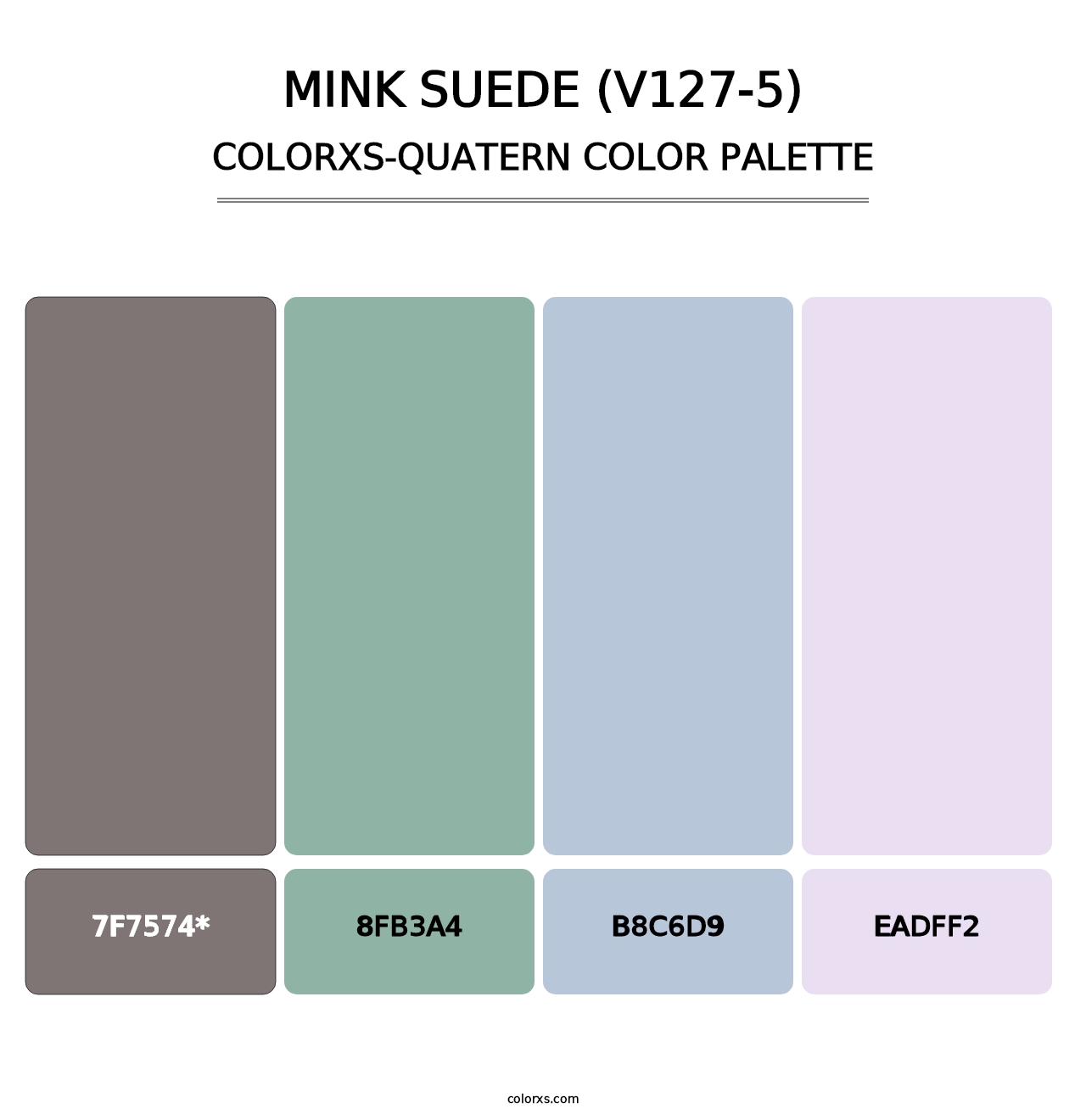 Mink Suede (V127-5) - Colorxs Quad Palette