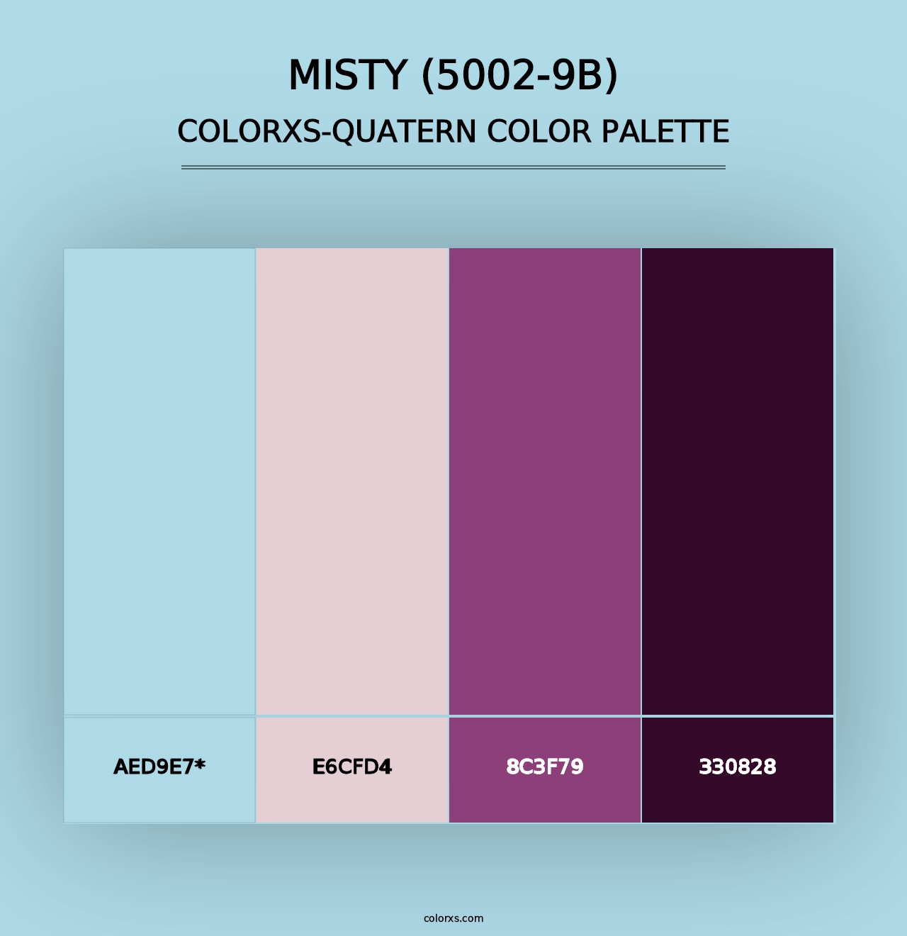 Misty (5002-9B) - Colorxs Quad Palette