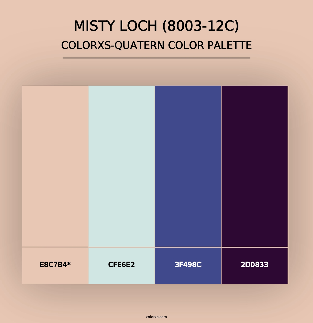 Misty Loch (8003-12C) - Colorxs Quad Palette