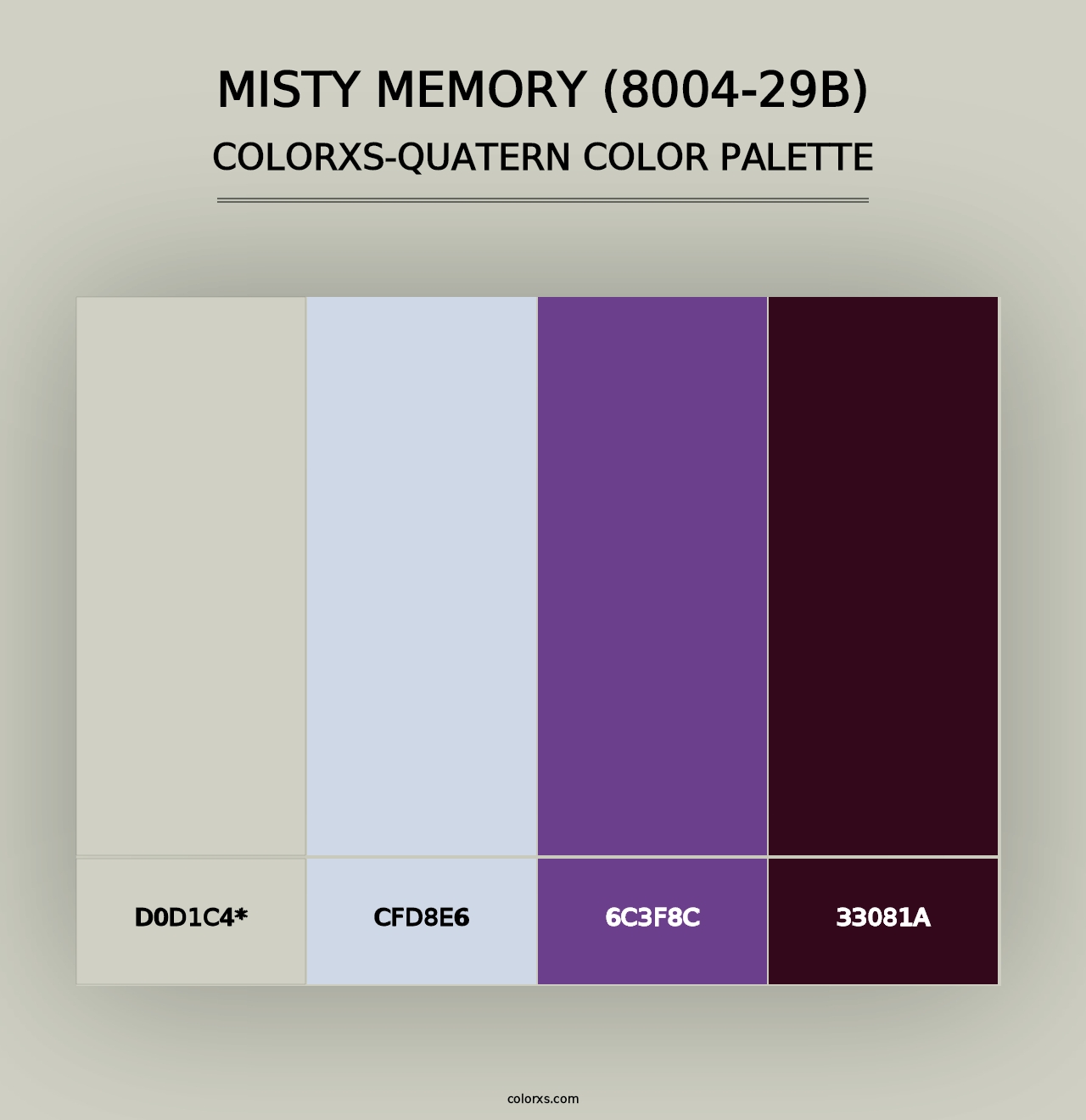 Misty Memory (8004-29B) - Colorxs Quad Palette