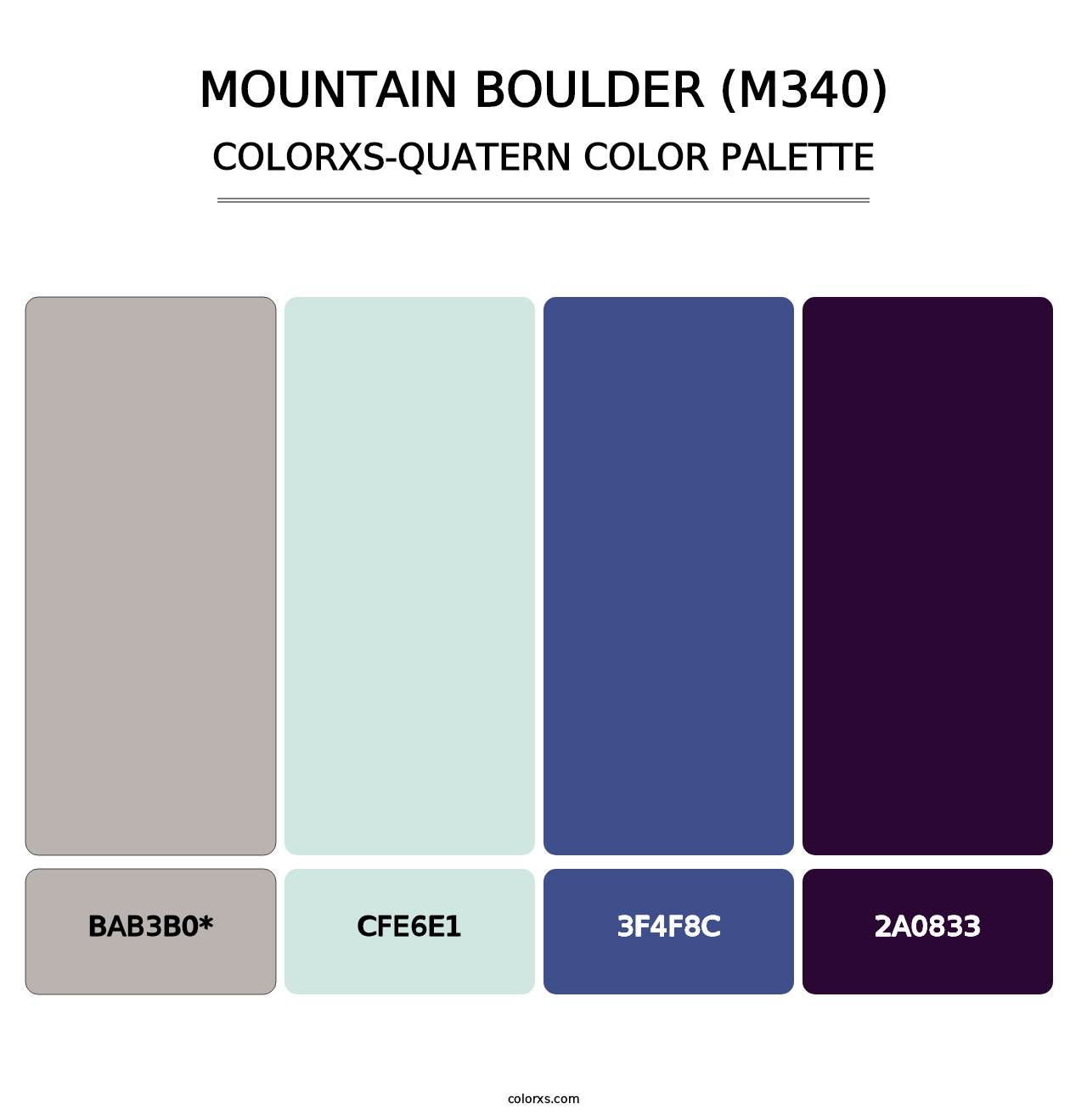 Mountain Boulder (M340) - Colorxs Quad Palette