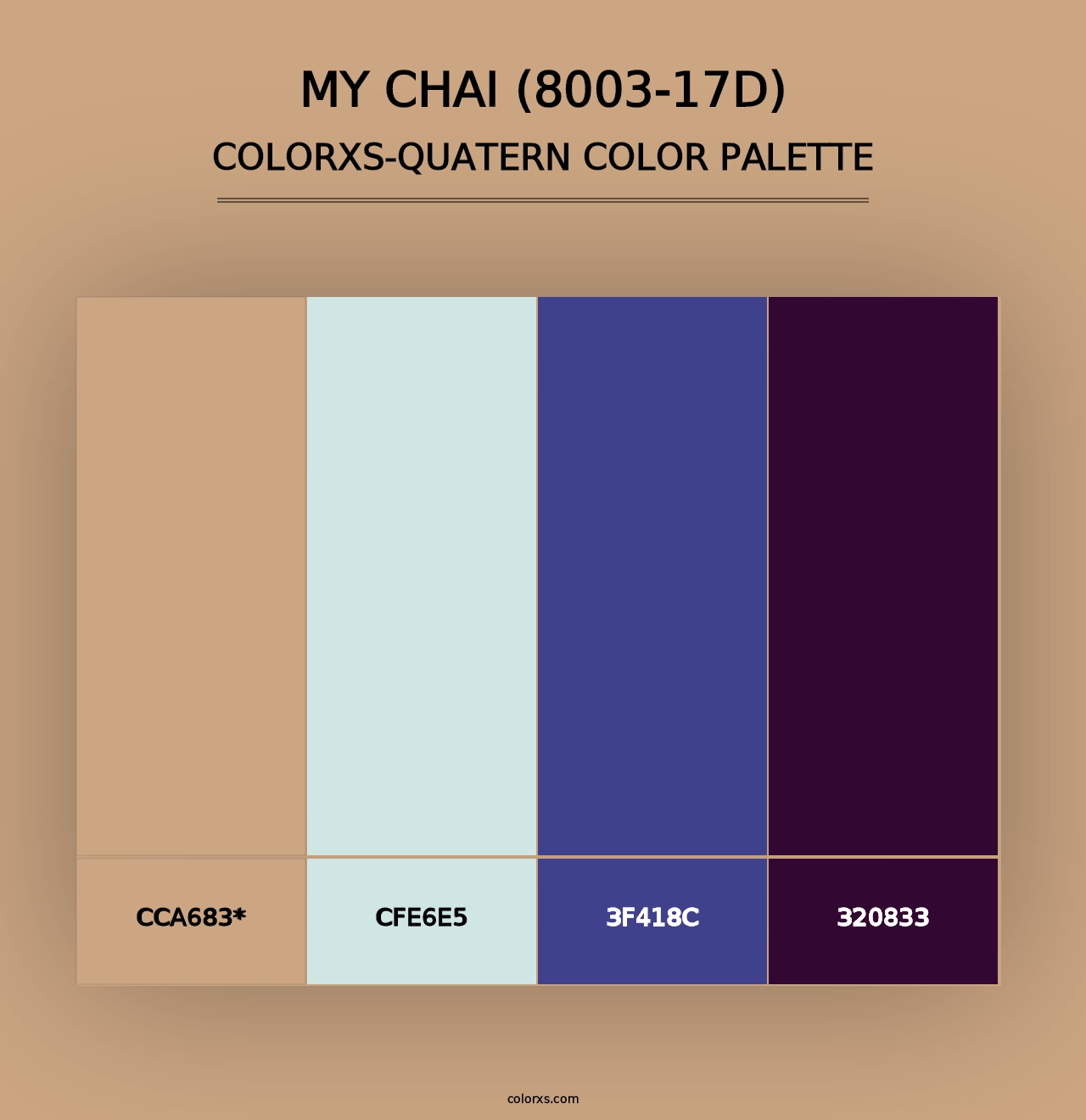 My Chai (8003-17D) - Colorxs Quad Palette