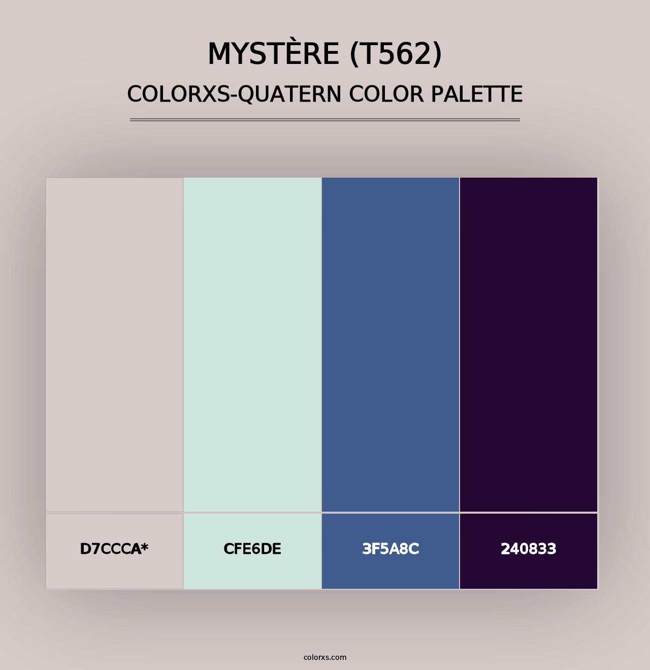 Mystère (T562) - Colorxs Quad Palette