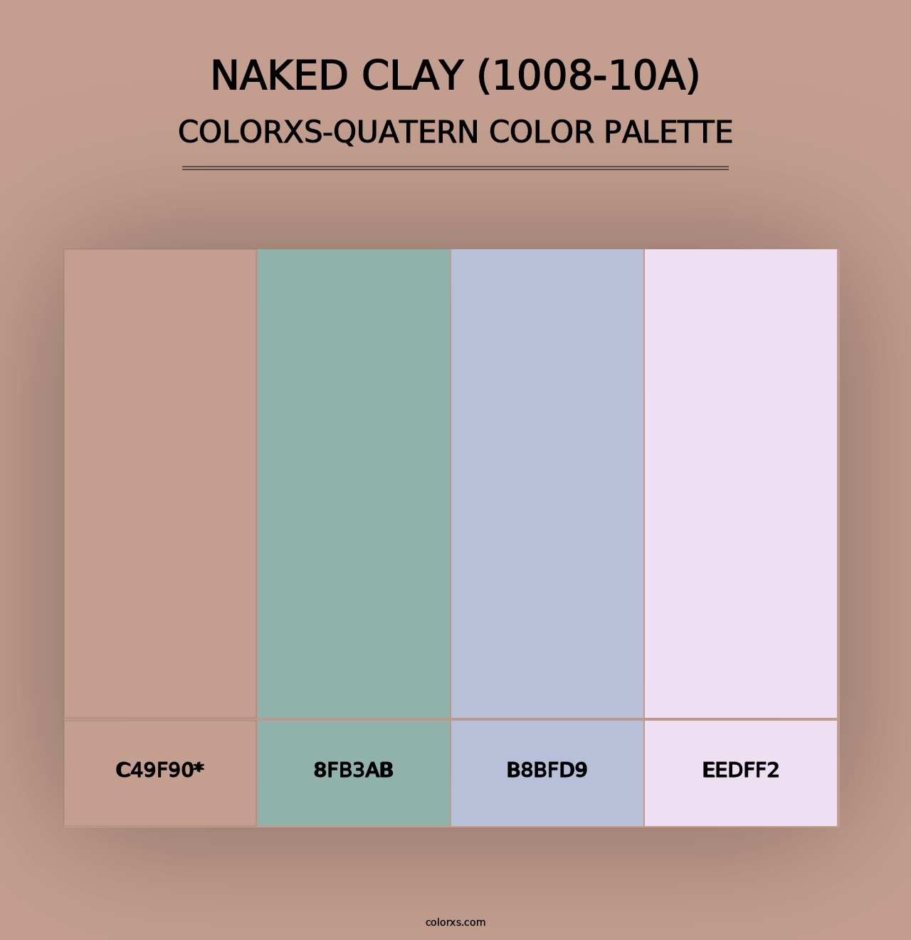 Naked Clay (1008-10A) - Colorxs Quad Palette