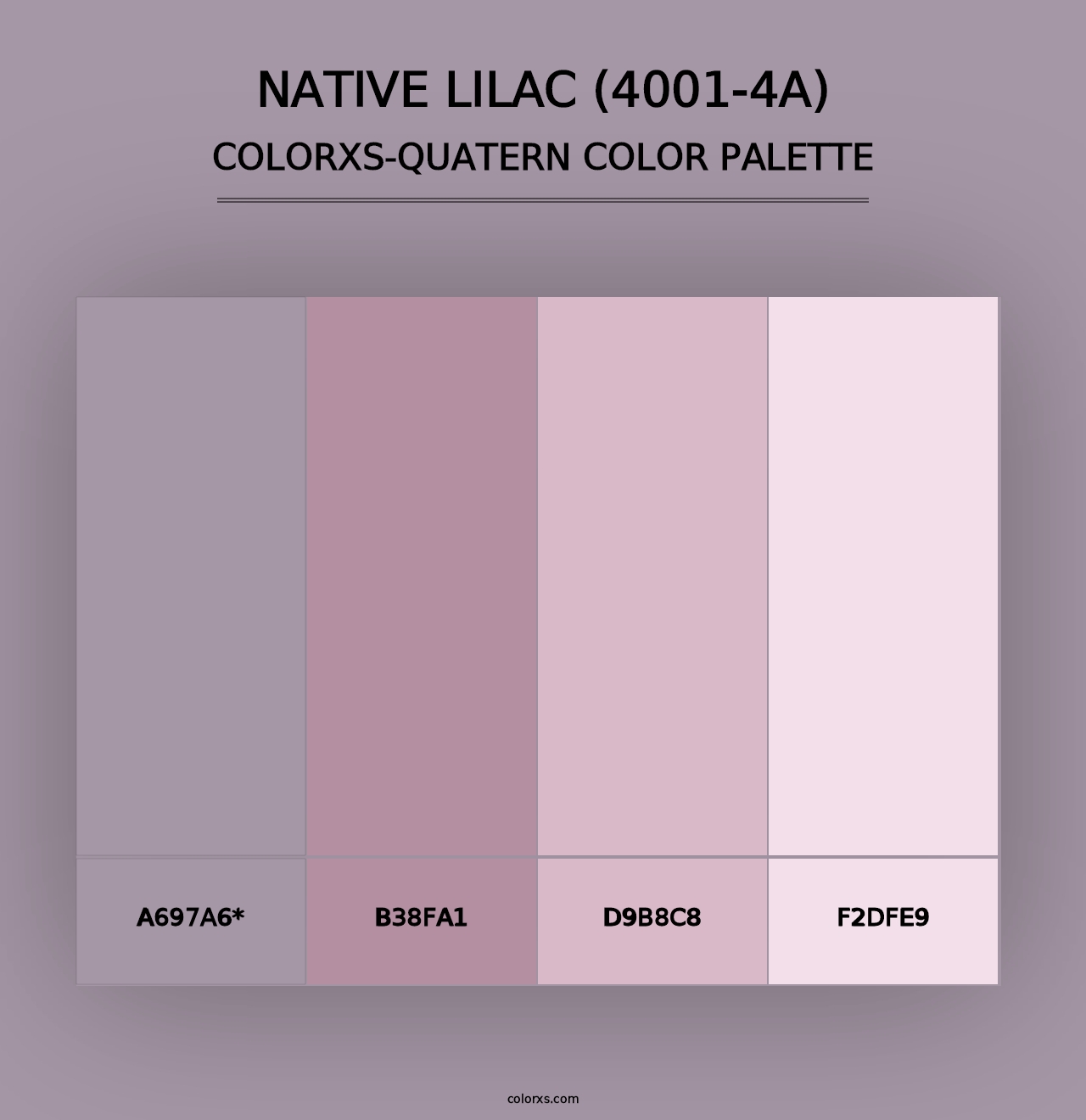 Native Lilac (4001-4A) - Colorxs Quad Palette