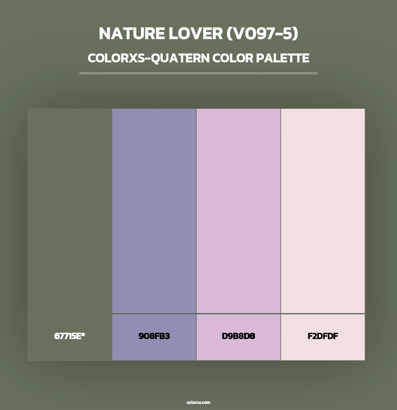 Nature Lover (V097-5) - Colorxs Quad Palette