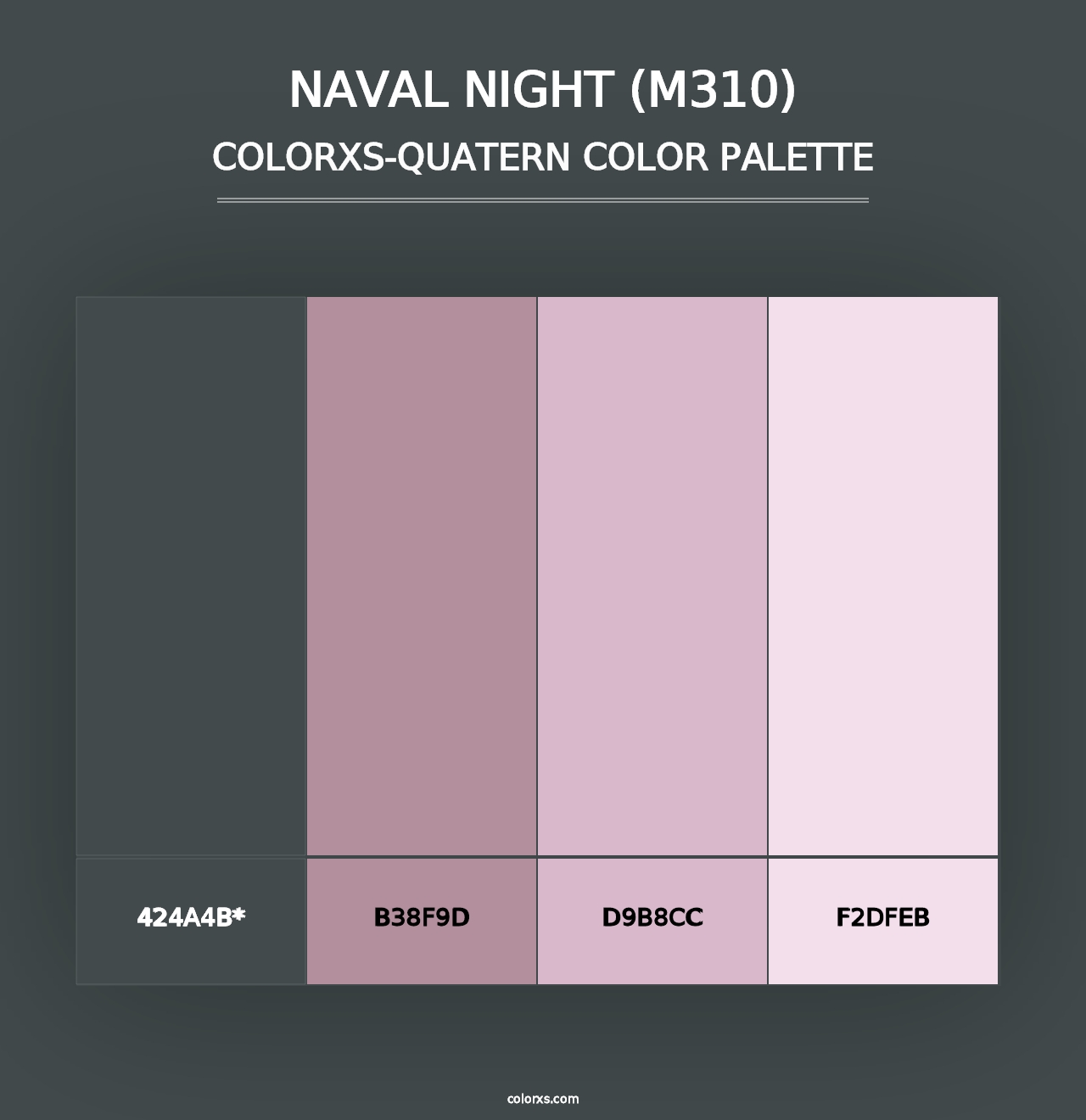 Naval Night (M310) - Colorxs Quad Palette