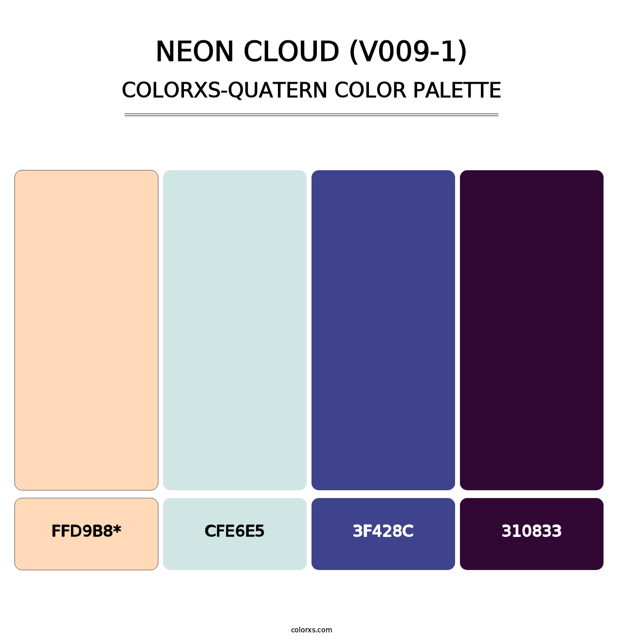 Neon Cloud (V009-1) - Colorxs Quad Palette