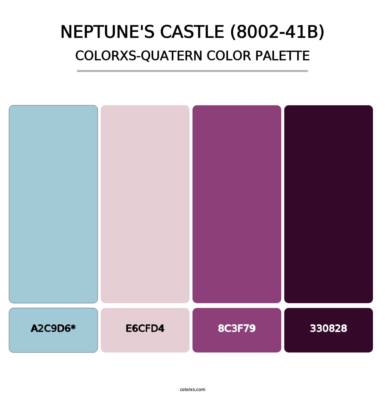 Neptune's Castle (8002-41B) - Colorxs Quad Palette