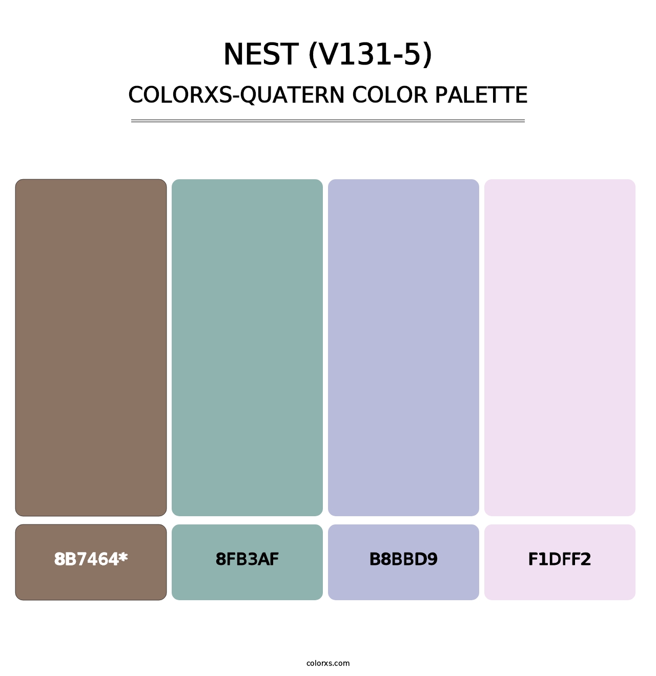 Nest (V131-5) - Colorxs Quad Palette