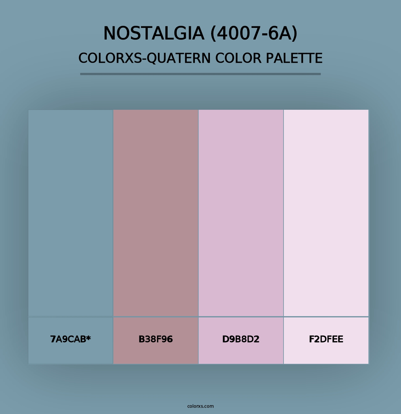 Nostalgia (4007-6A) - Colorxs Quad Palette