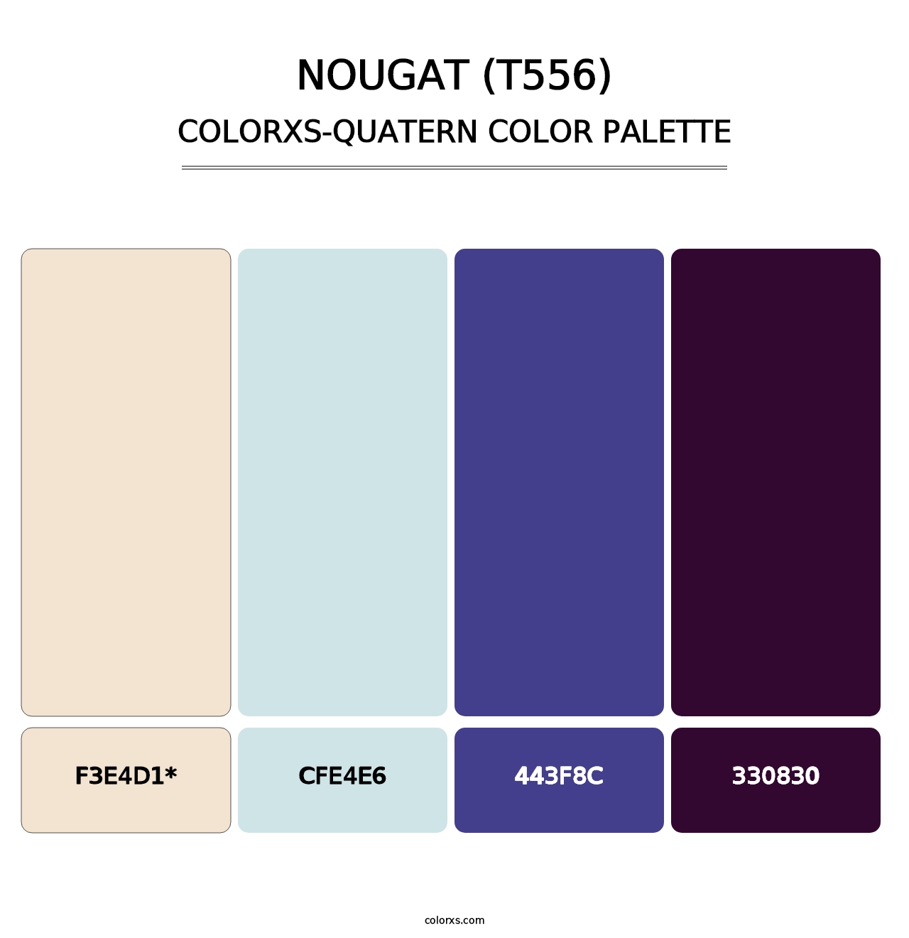 Nougat (T556) - Colorxs Quad Palette