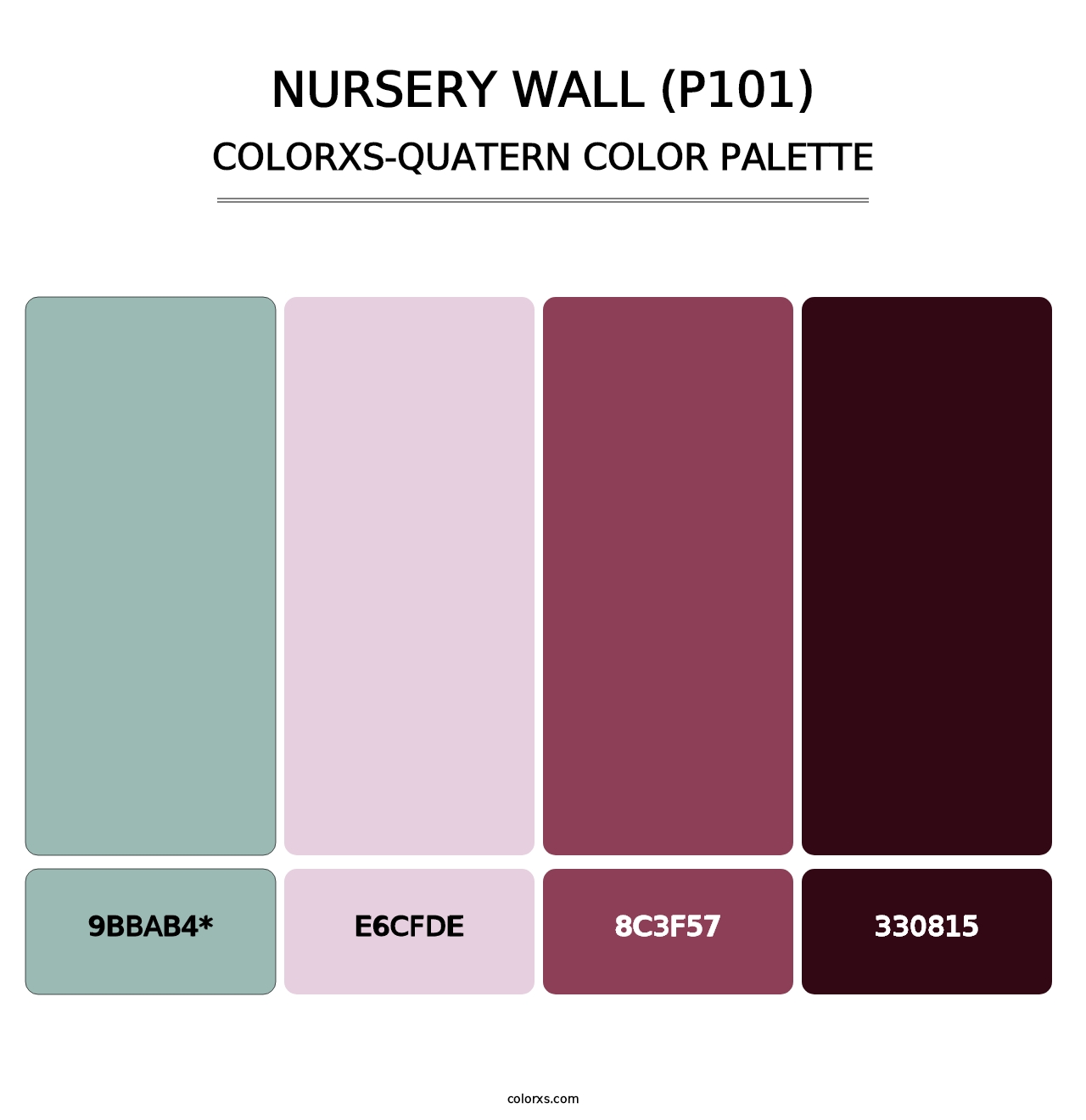 Nursery Wall (P101) - Colorxs Quad Palette