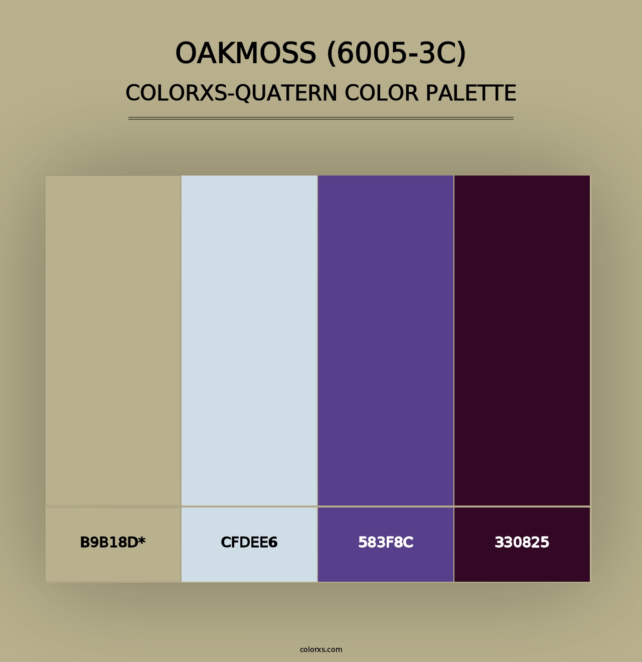 Oakmoss (6005-3C) - Colorxs Quad Palette