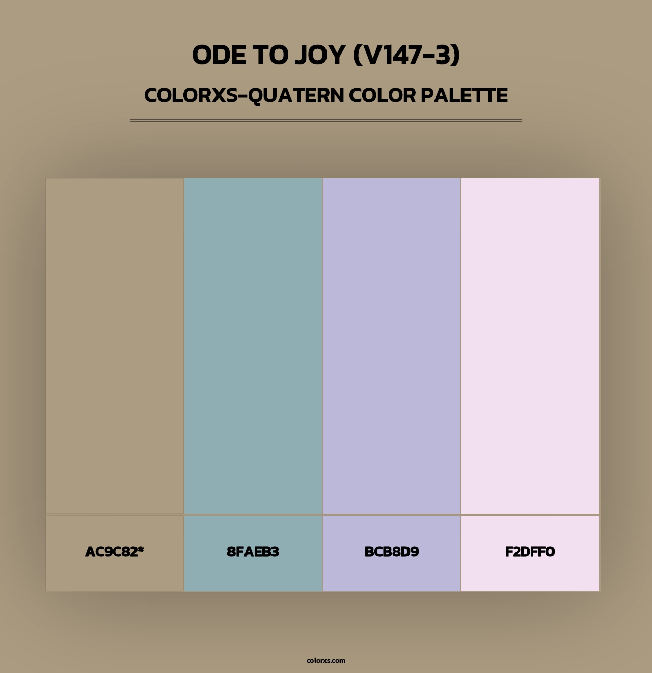 Ode to Joy (V147-3) - Colorxs Quad Palette