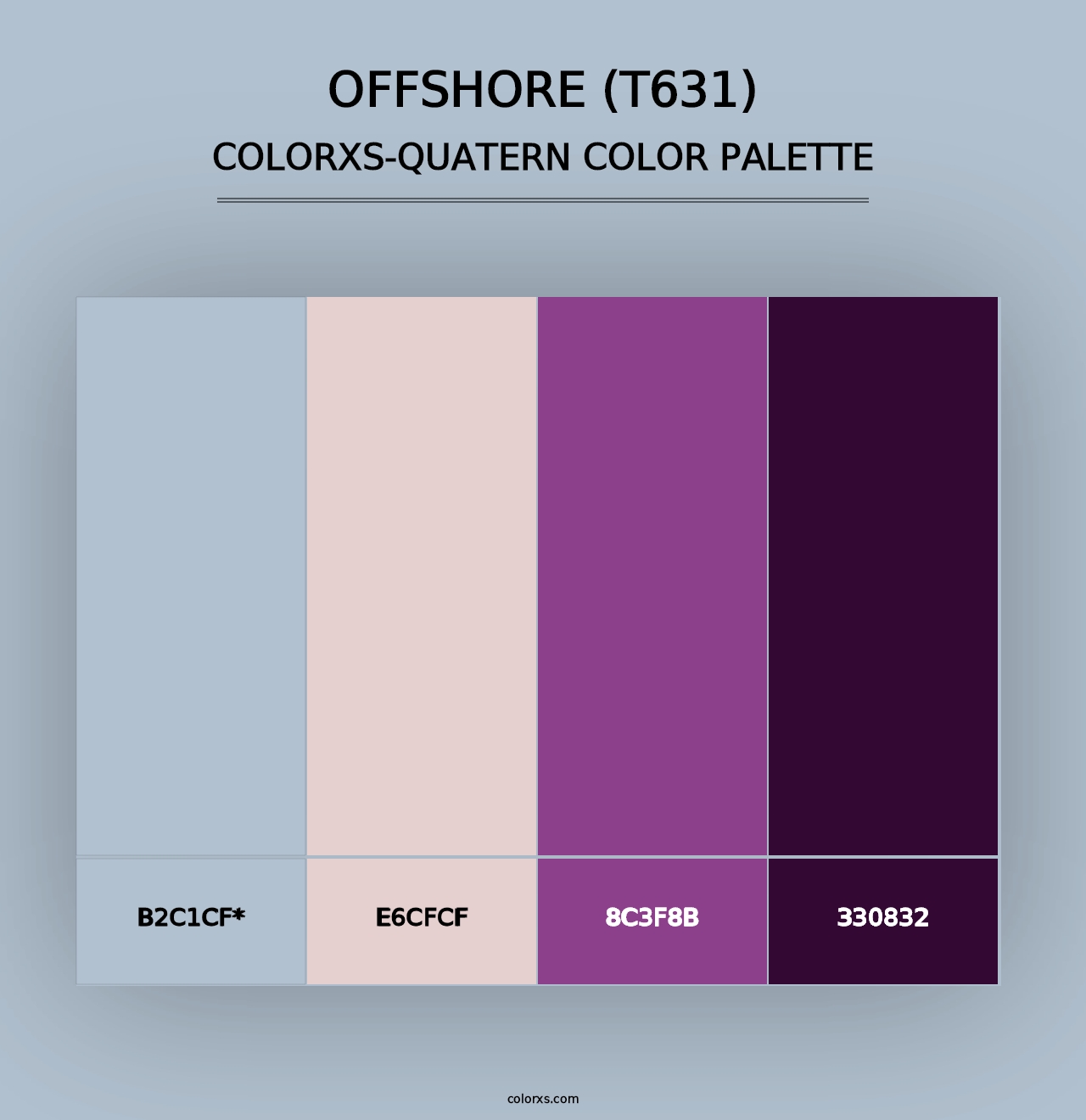 Offshore (T631) - Colorxs Quad Palette