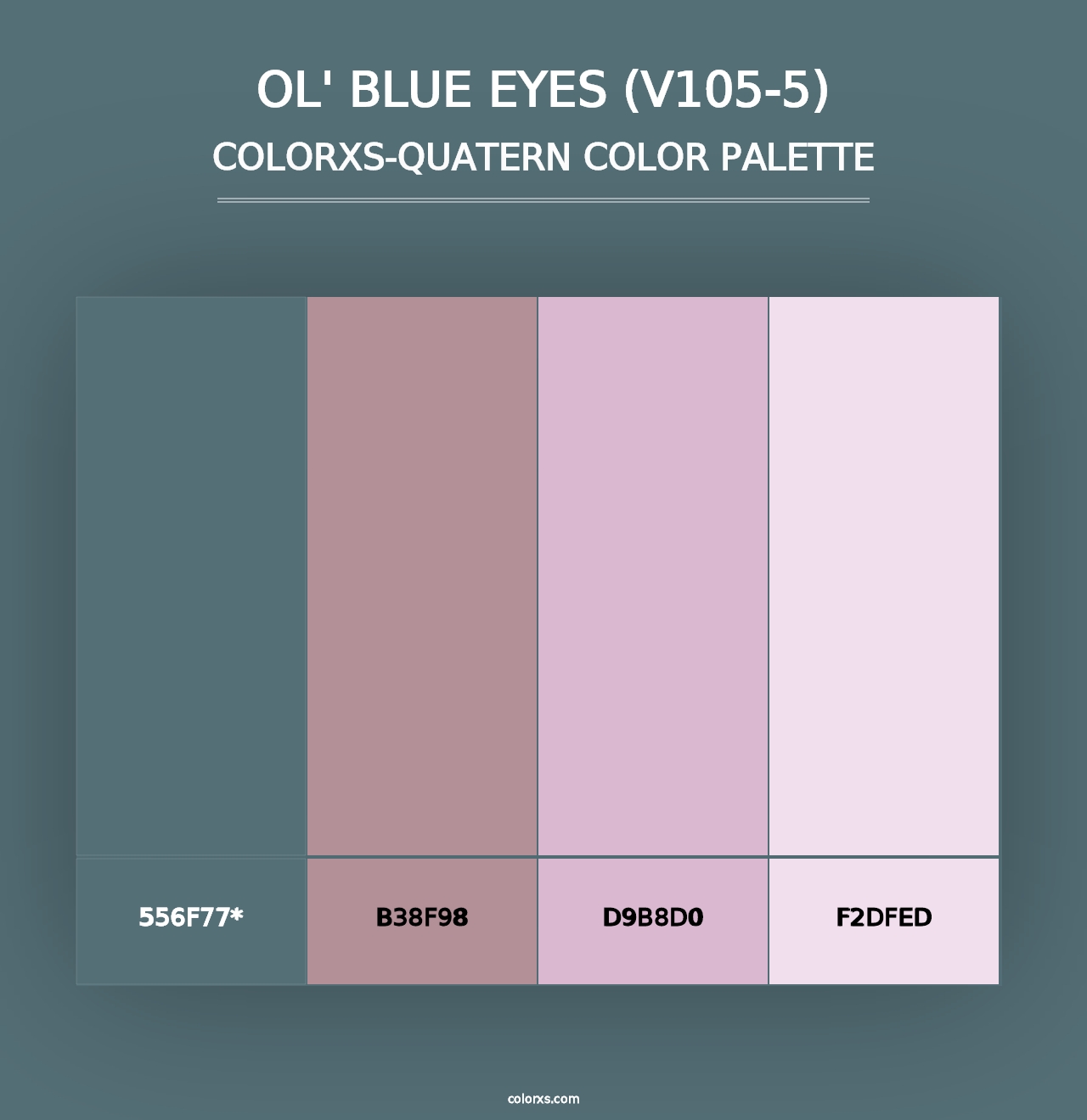 Ol' Blue Eyes (V105-5) - Colorxs Quad Palette