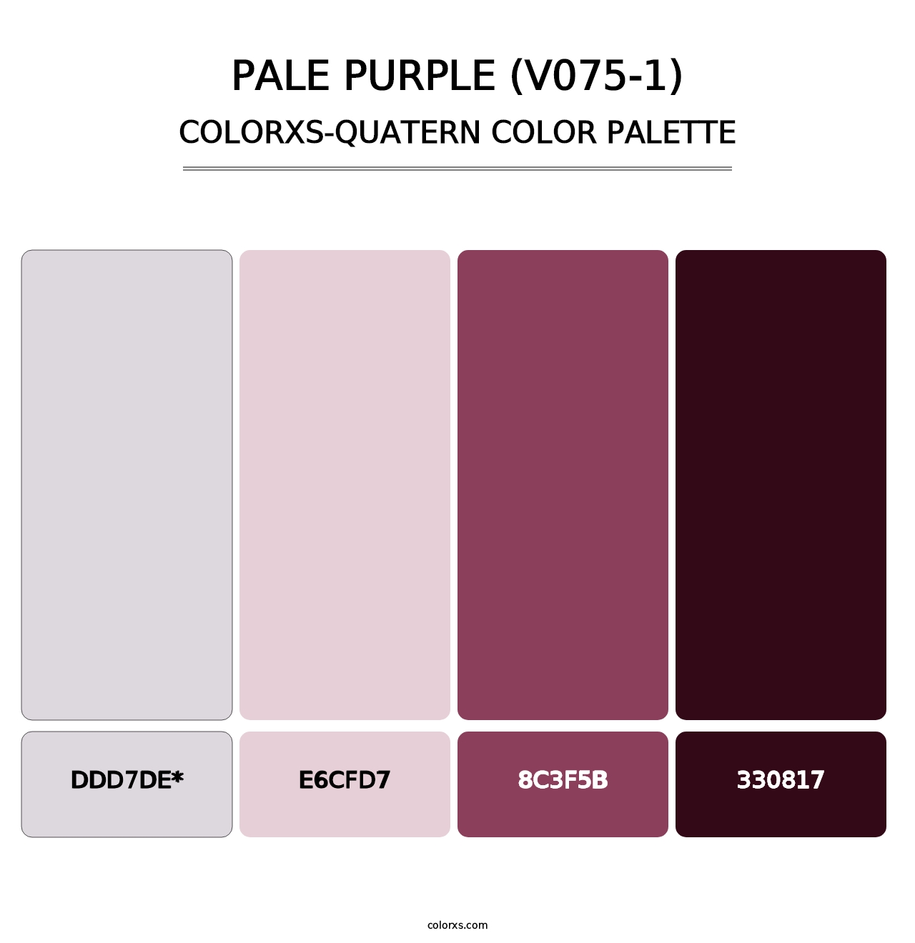 Pale Purple (V075-1) - Colorxs Quad Palette