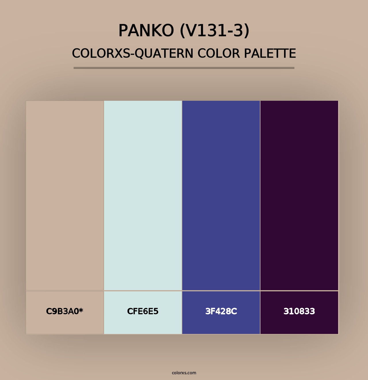 Panko (V131-3) - Colorxs Quad Palette