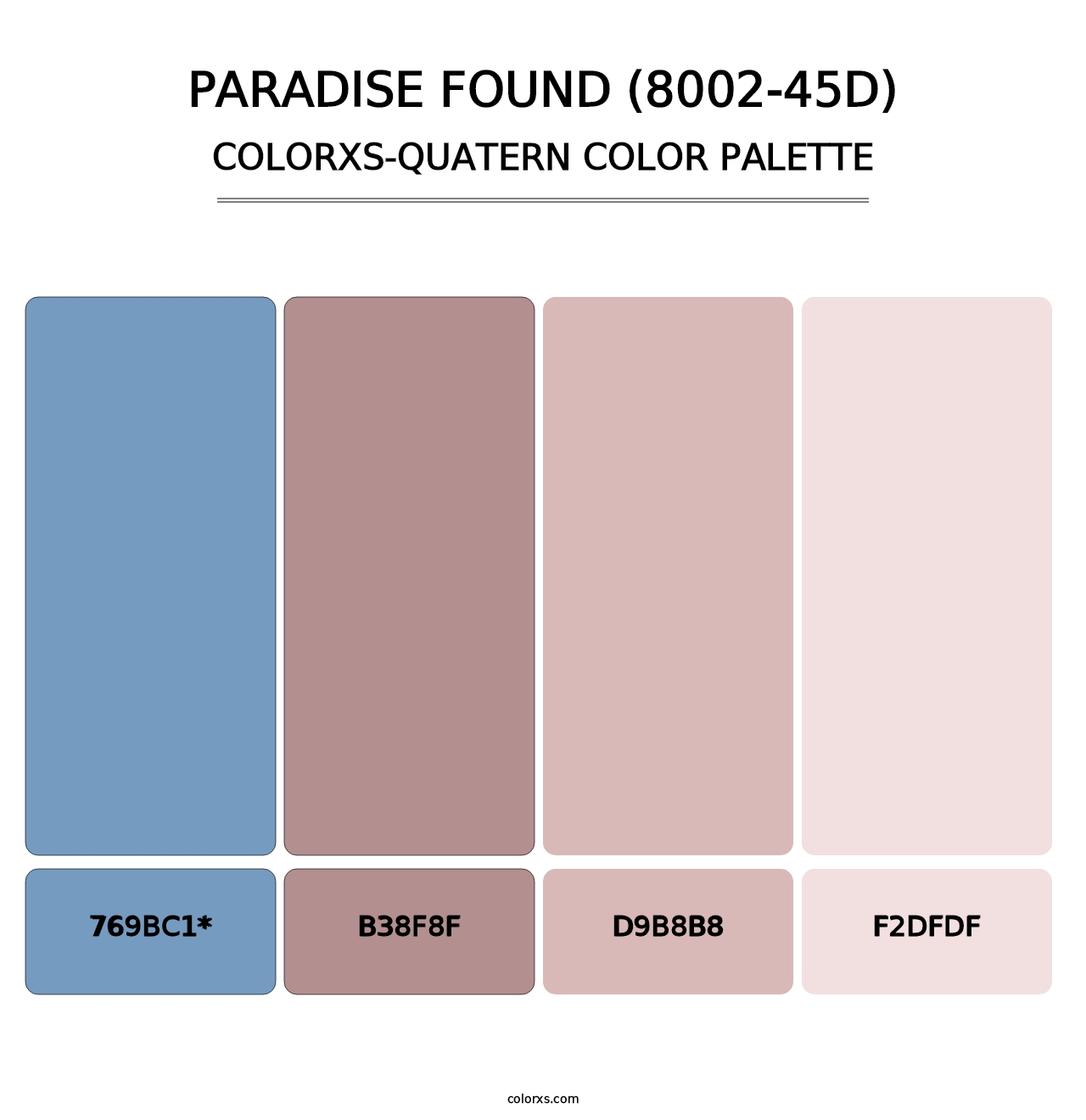 Paradise Found (8002-45D) - Colorxs Quad Palette