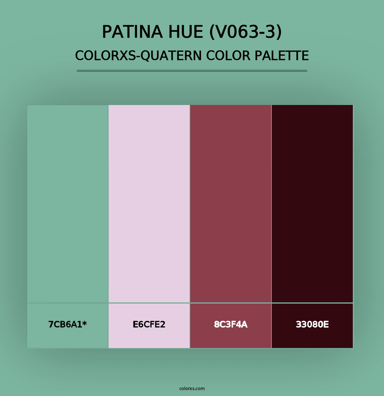 Patina Hue (V063-3) - Colorxs Quad Palette