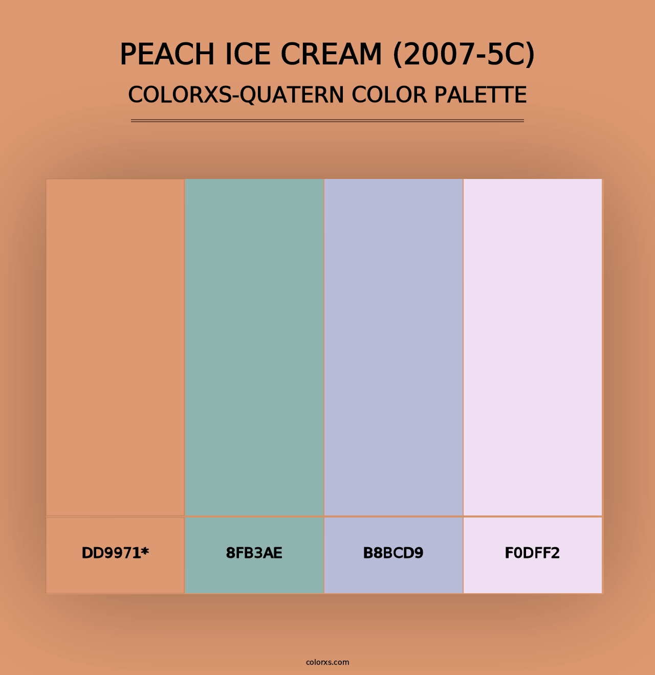 Peach Ice Cream (2007-5C) - Colorxs Quad Palette