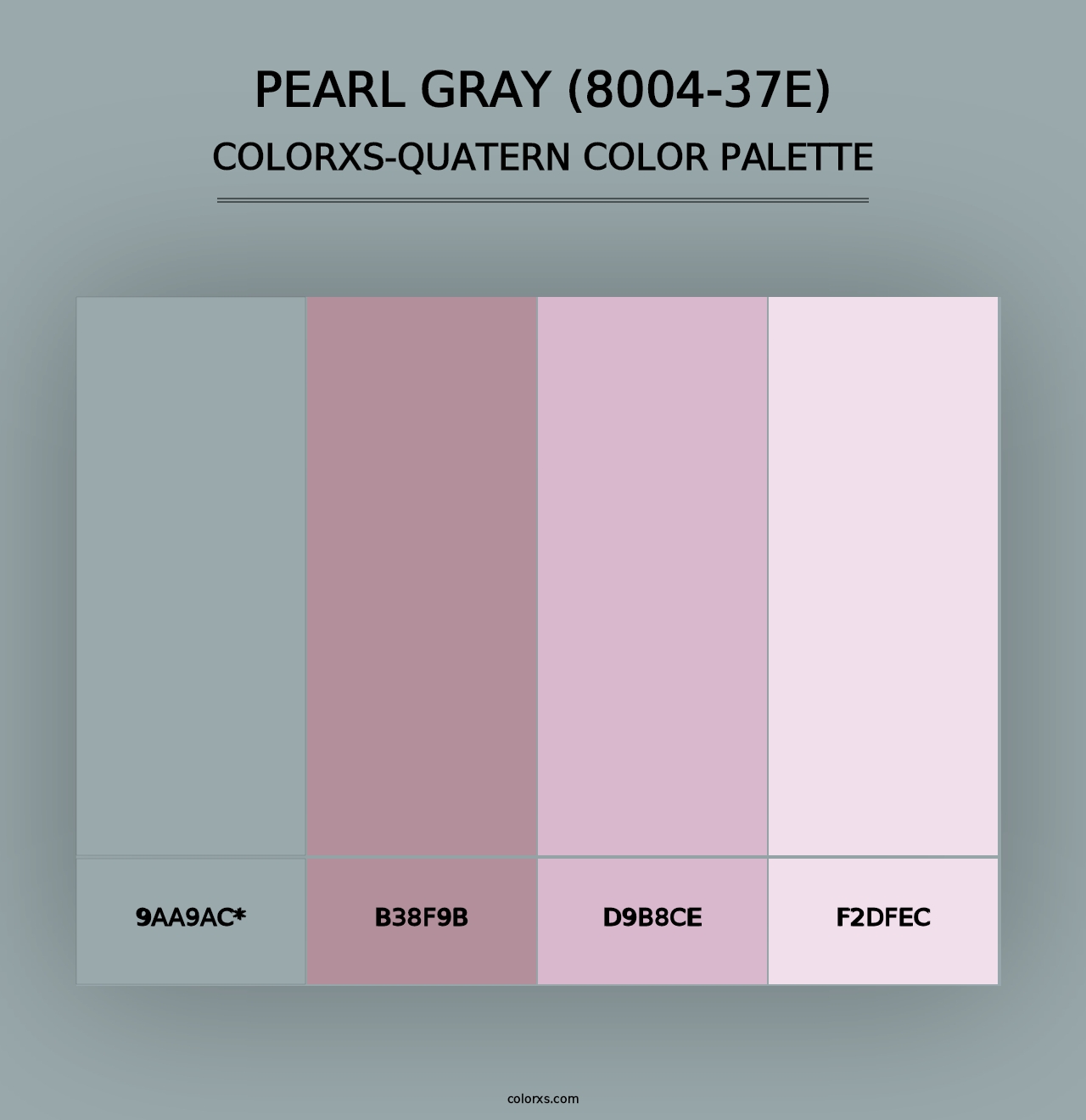 Pearl Gray (8004-37E) - Colorxs Quad Palette