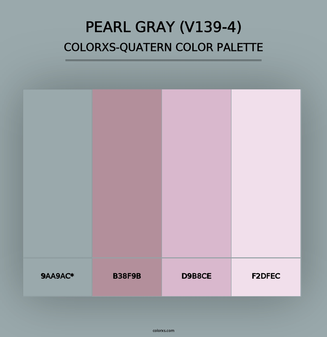 Pearl Gray (V139-4) - Colorxs Quad Palette