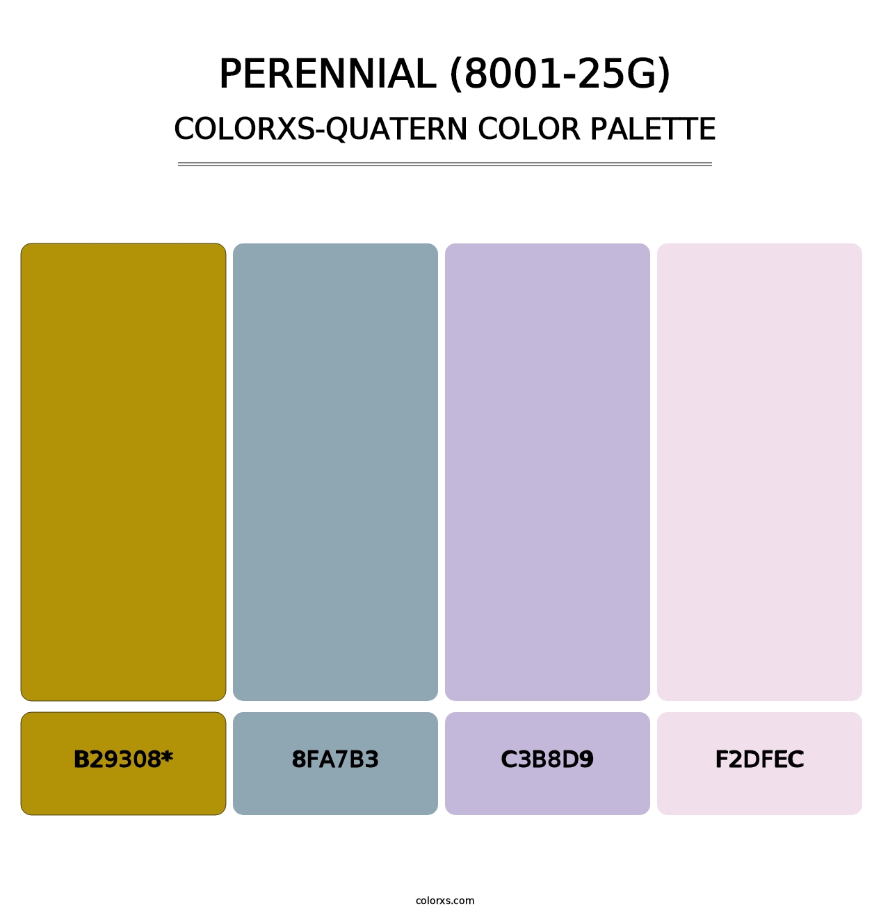 Perennial (8001-25G) - Colorxs Quad Palette