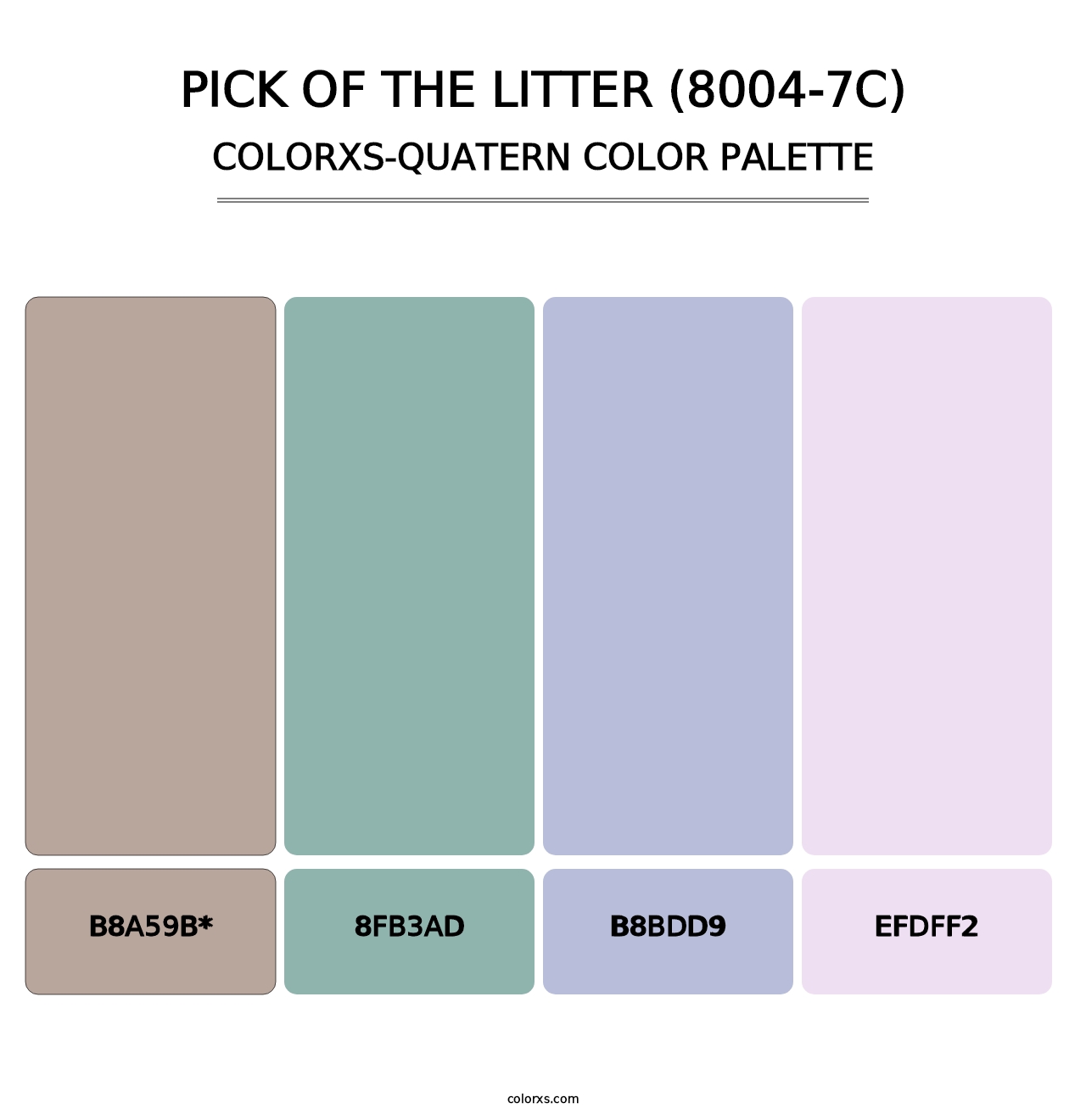 Pick of the Litter (8004-7C) - Colorxs Quad Palette