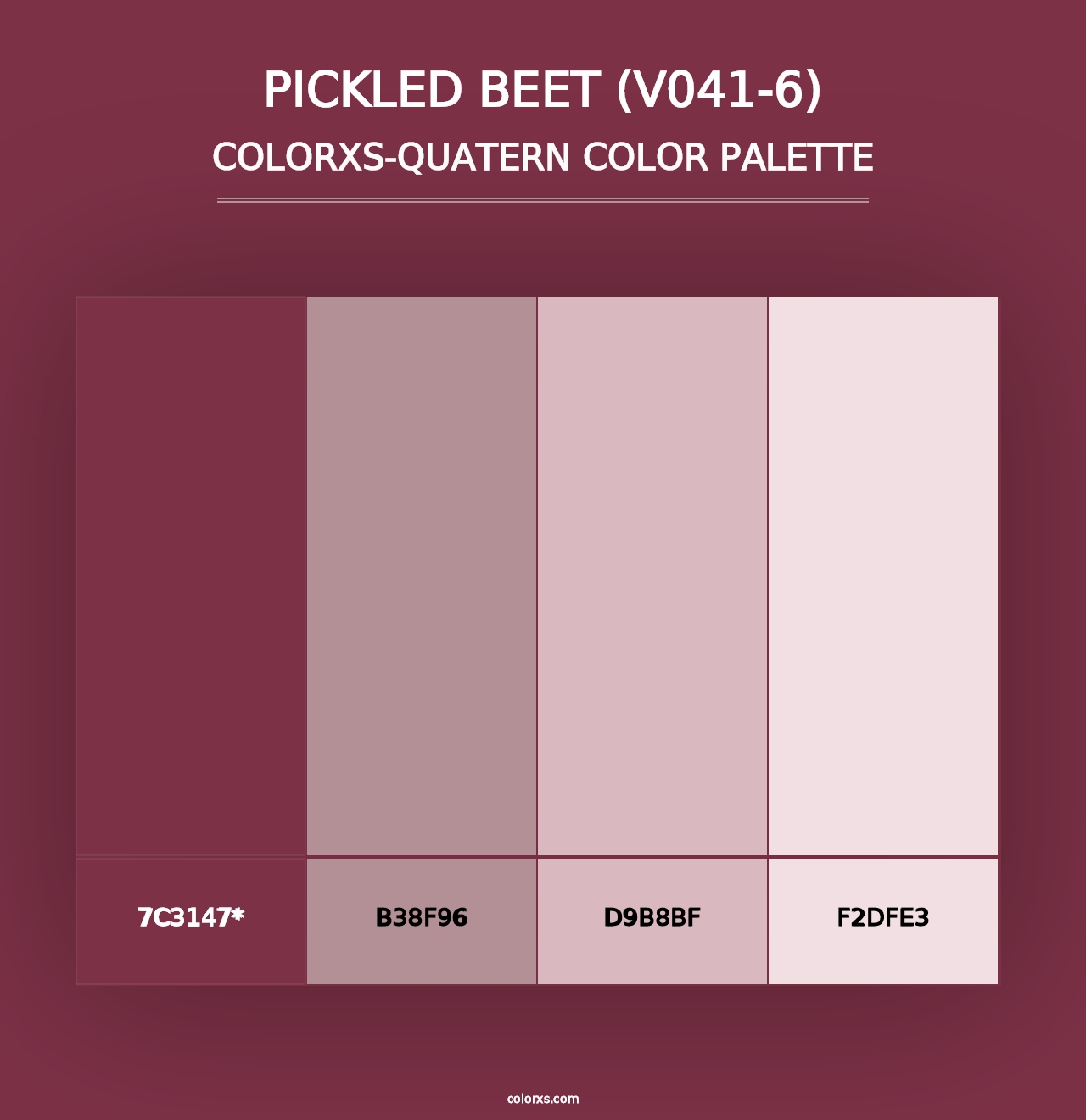 Pickled Beet (V041-6) - Colorxs Quad Palette