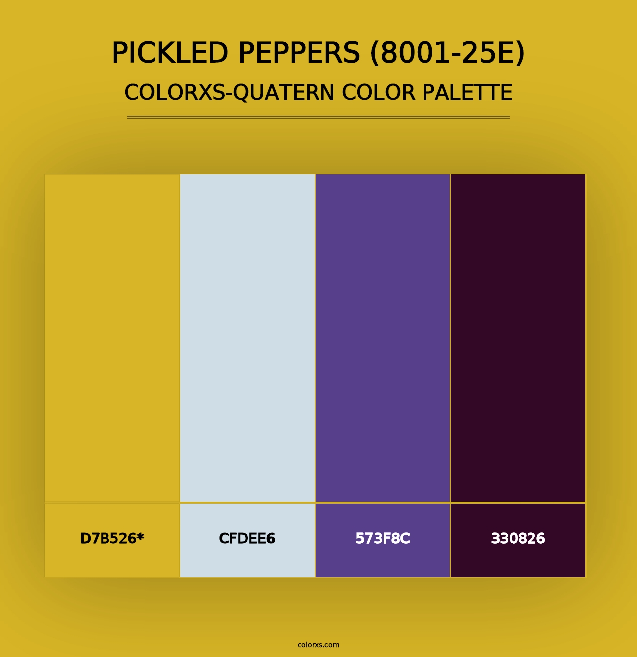 Pickled Peppers (8001-25E) - Colorxs Quad Palette