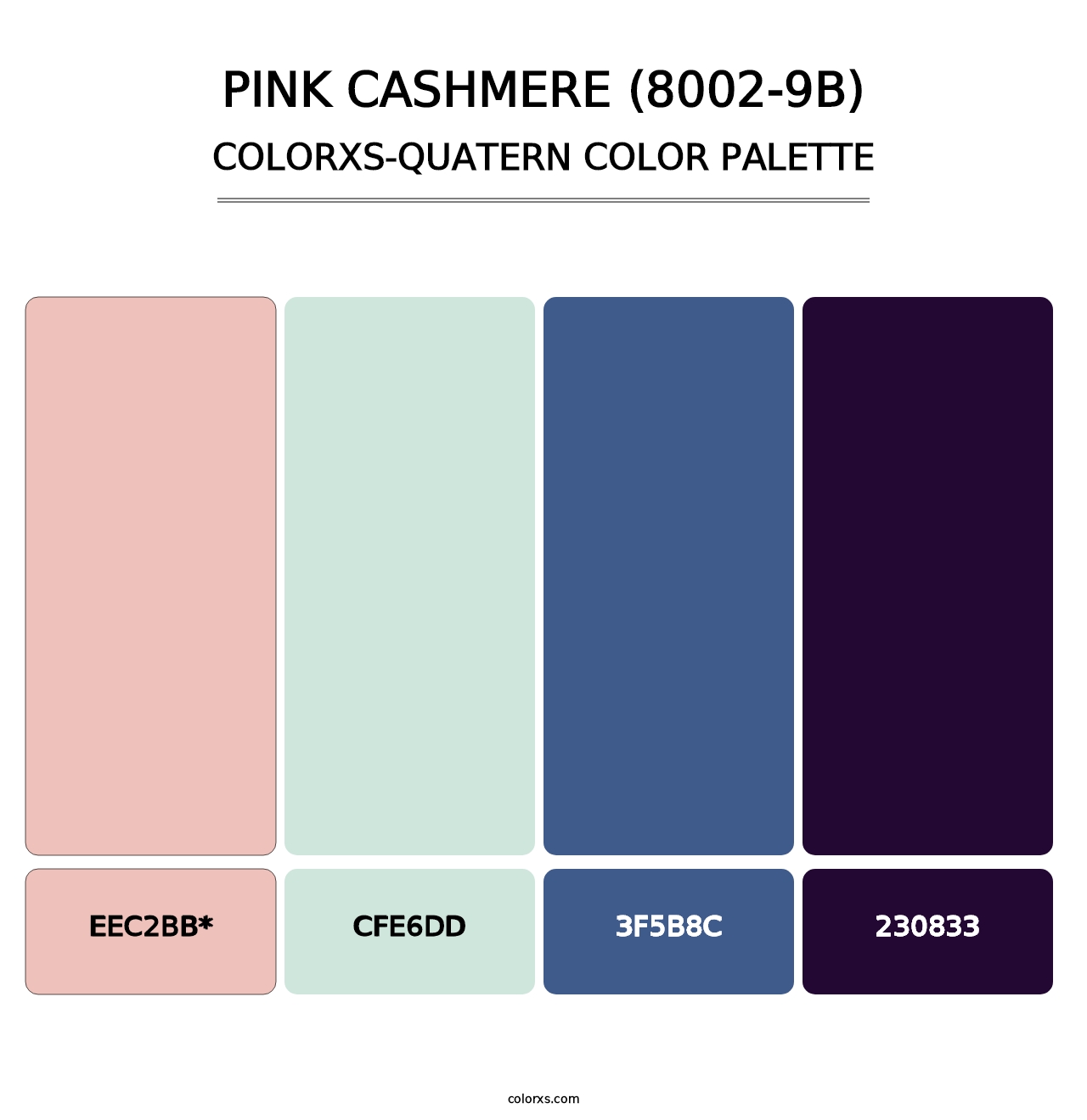 Pink Cashmere (8002-9B) - Colorxs Quad Palette