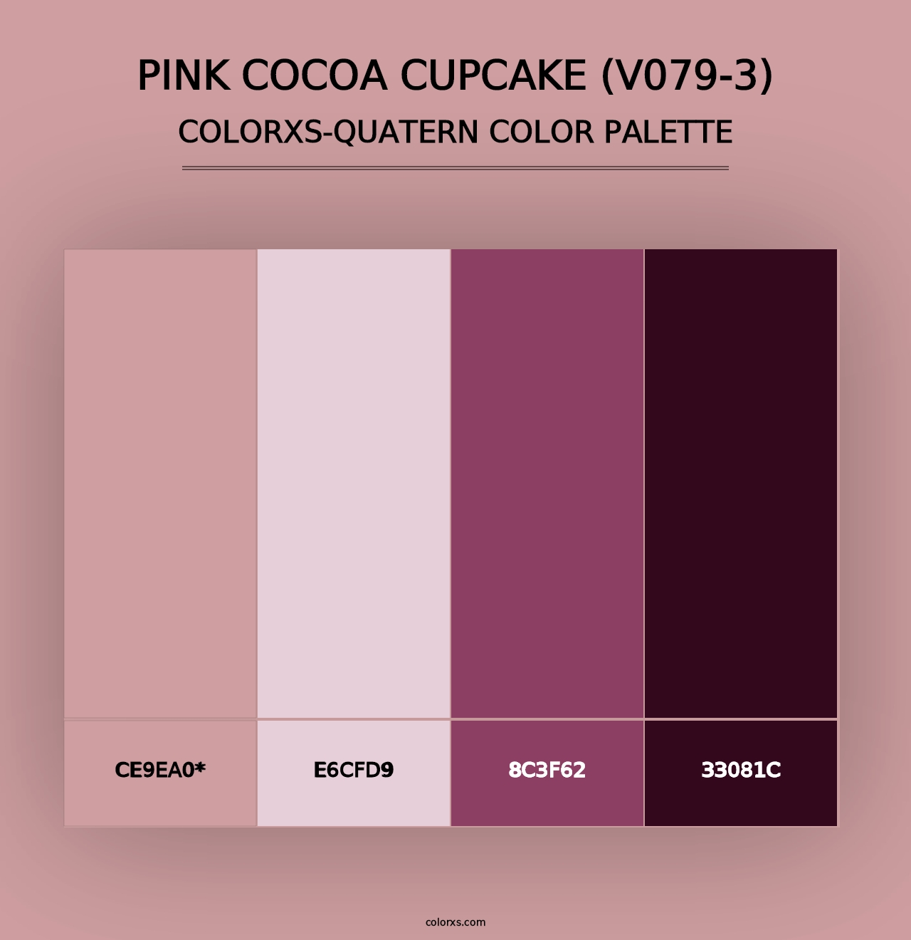 Pink Cocoa Cupcake (V079-3) - Colorxs Quad Palette