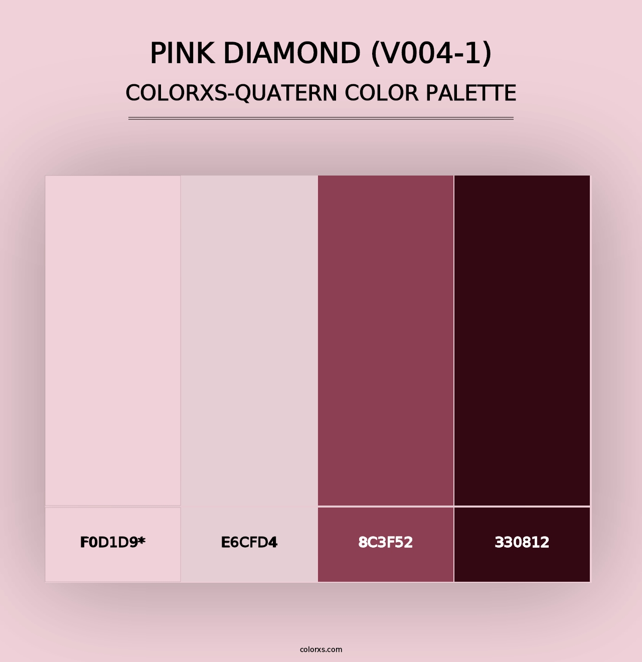 Pink Diamond (V004-1) - Colorxs Quad Palette