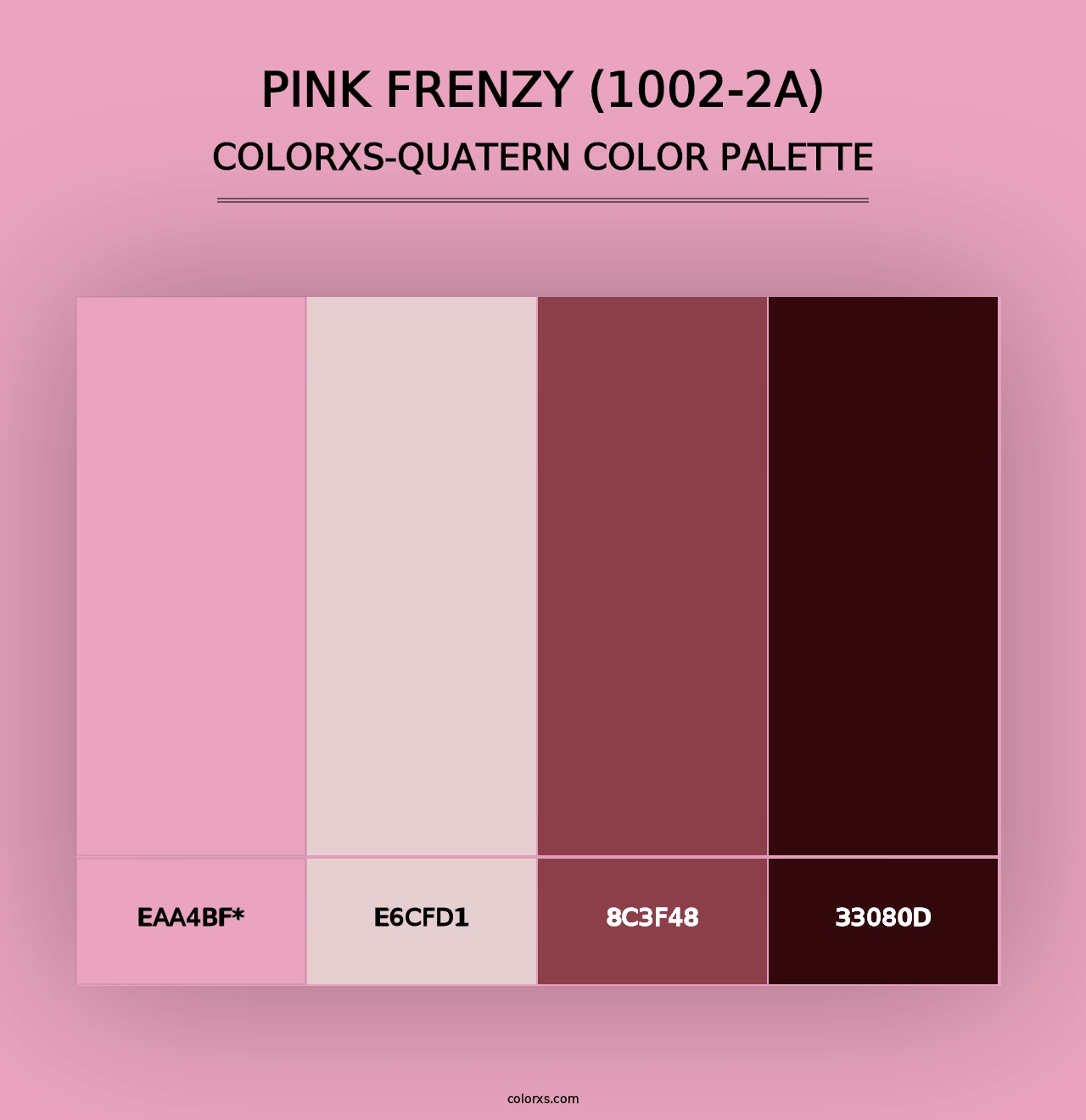 Pink Frenzy (1002-2A) - Colorxs Quad Palette