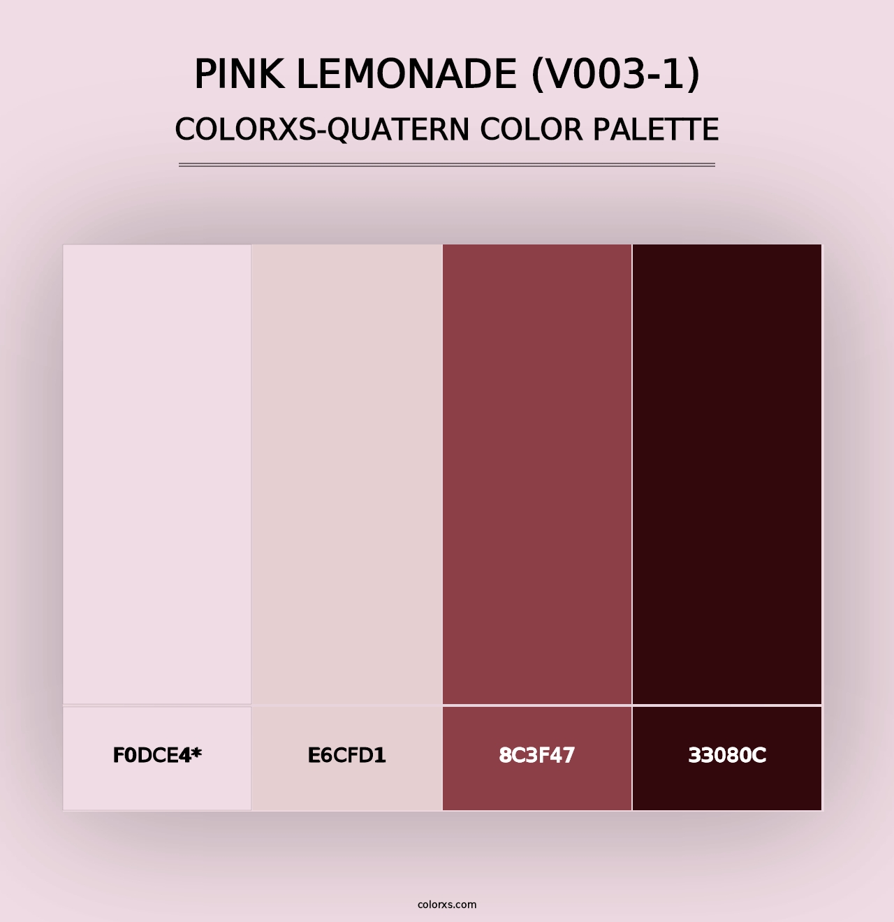 Pink Lemonade (V003-1) - Colorxs Quad Palette