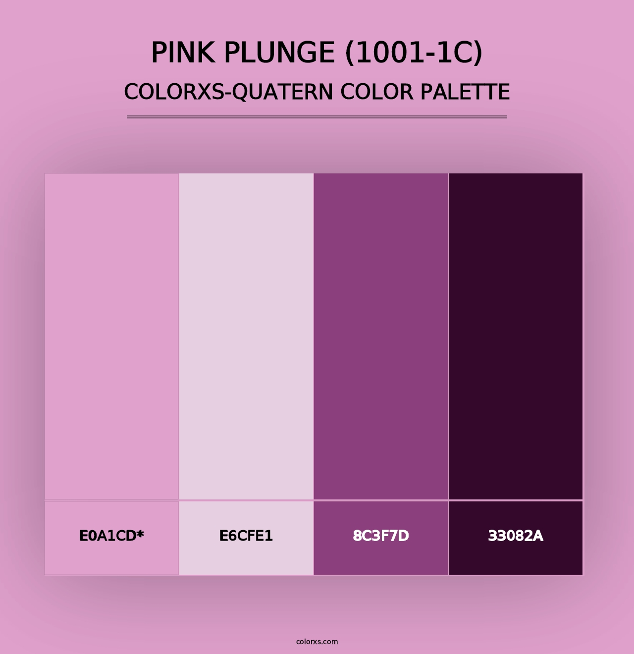 Pink Plunge (1001-1C) - Colorxs Quad Palette