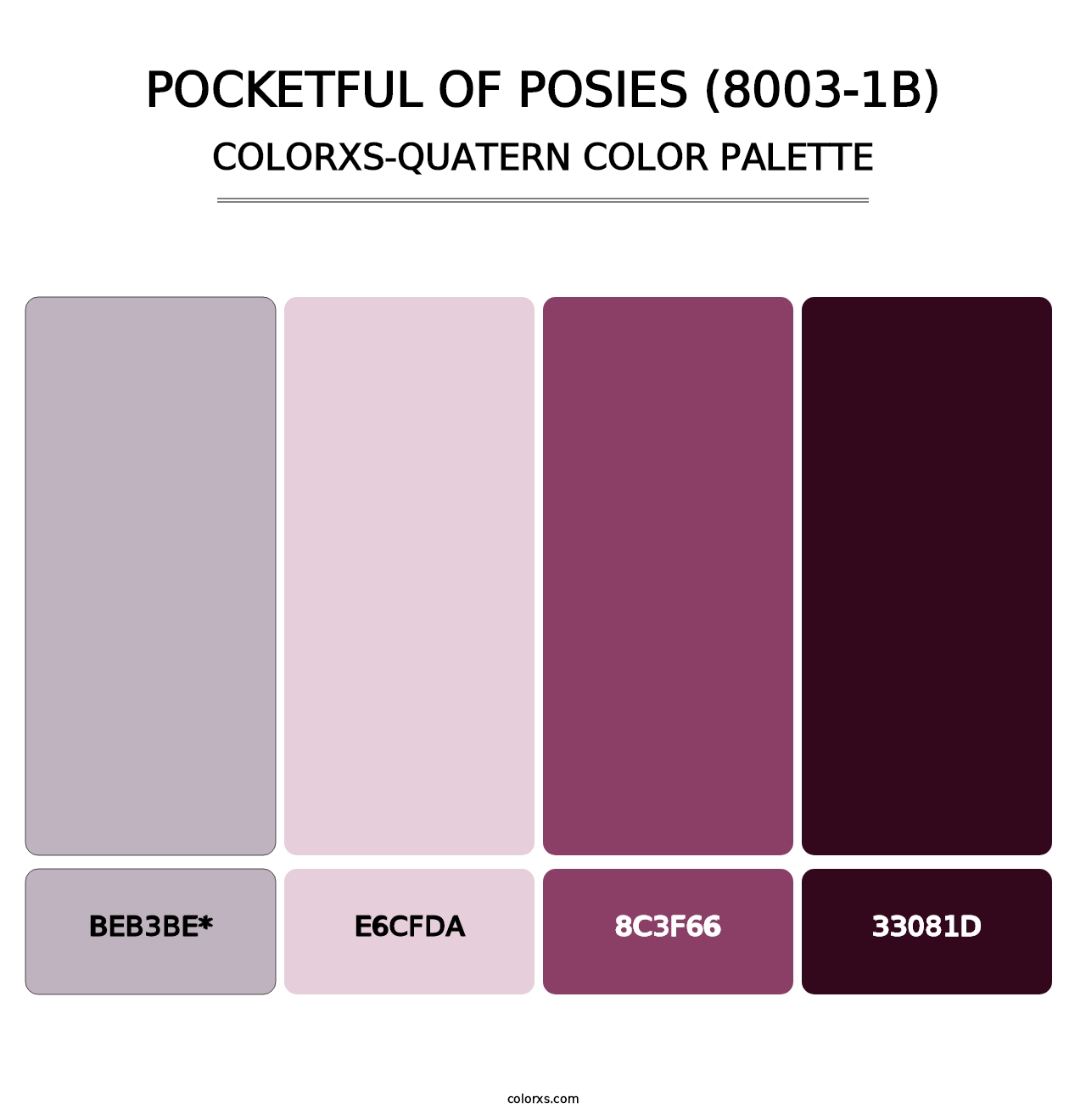 Pocketful of Posies (8003-1B) - Colorxs Quad Palette