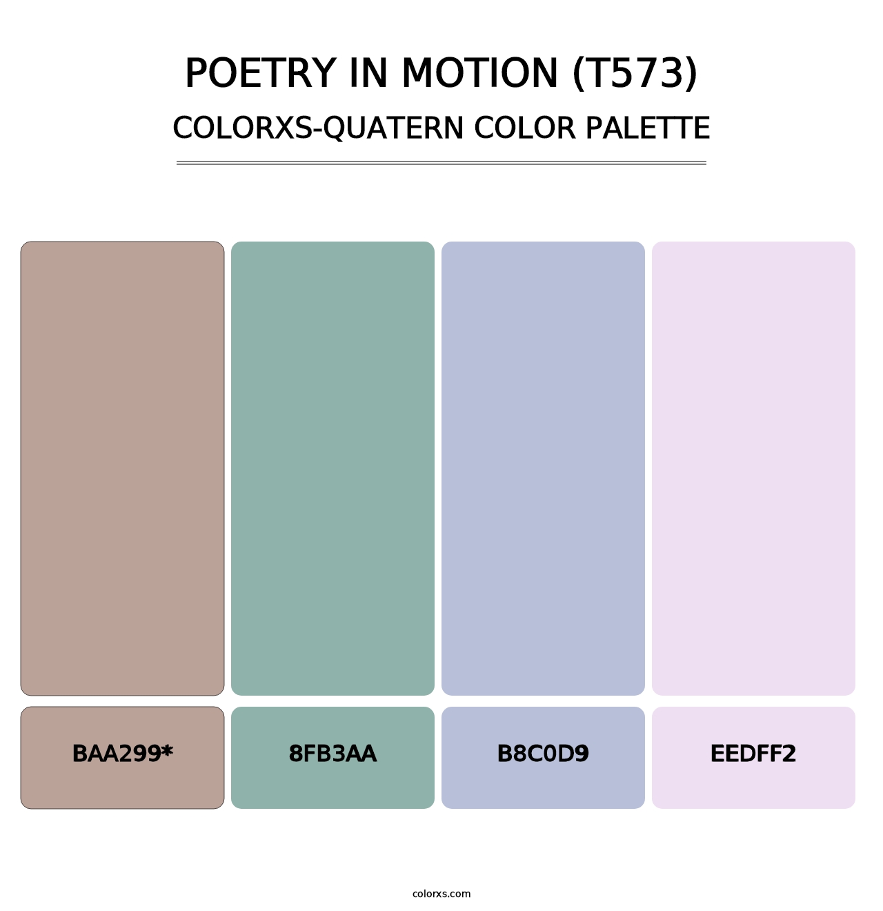 Poetry in Motion (T573) - Colorxs Quad Palette