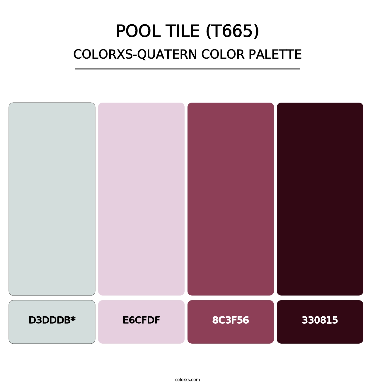 Pool Tile (T665) - Colorxs Quad Palette