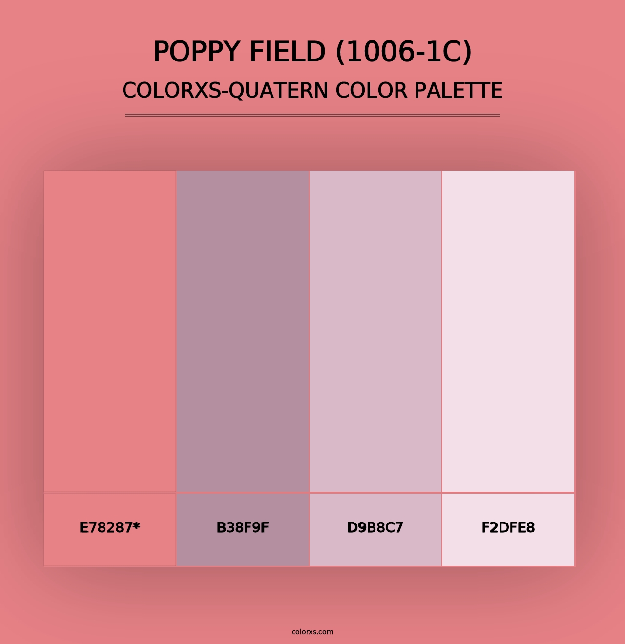 Poppy Field (1006-1C) - Colorxs Quad Palette