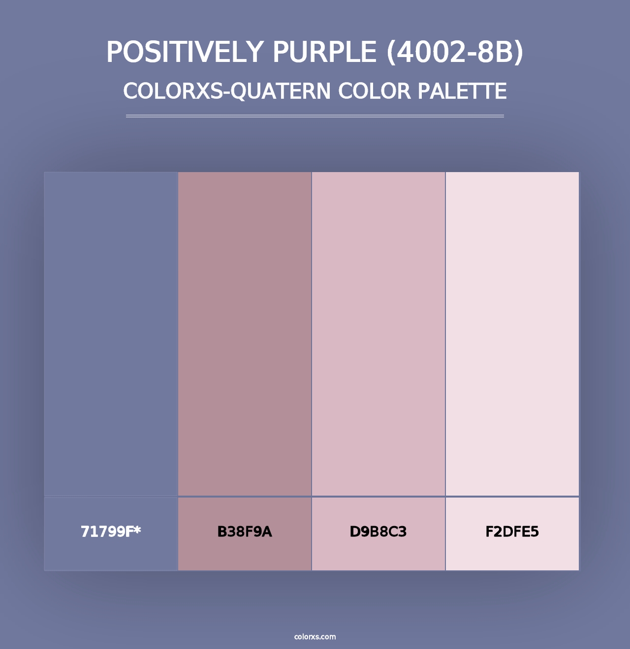 Positively Purple (4002-8B) - Colorxs Quad Palette