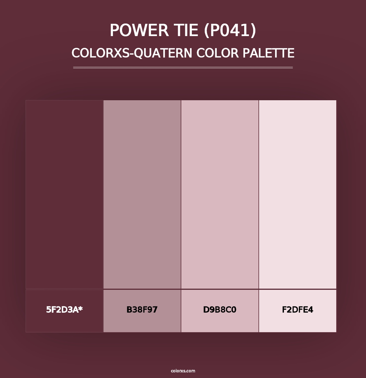 Power Tie (P041) - Colorxs Quad Palette