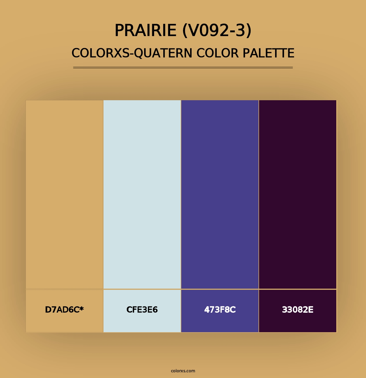 Prairie (V092-3) - Colorxs Quad Palette