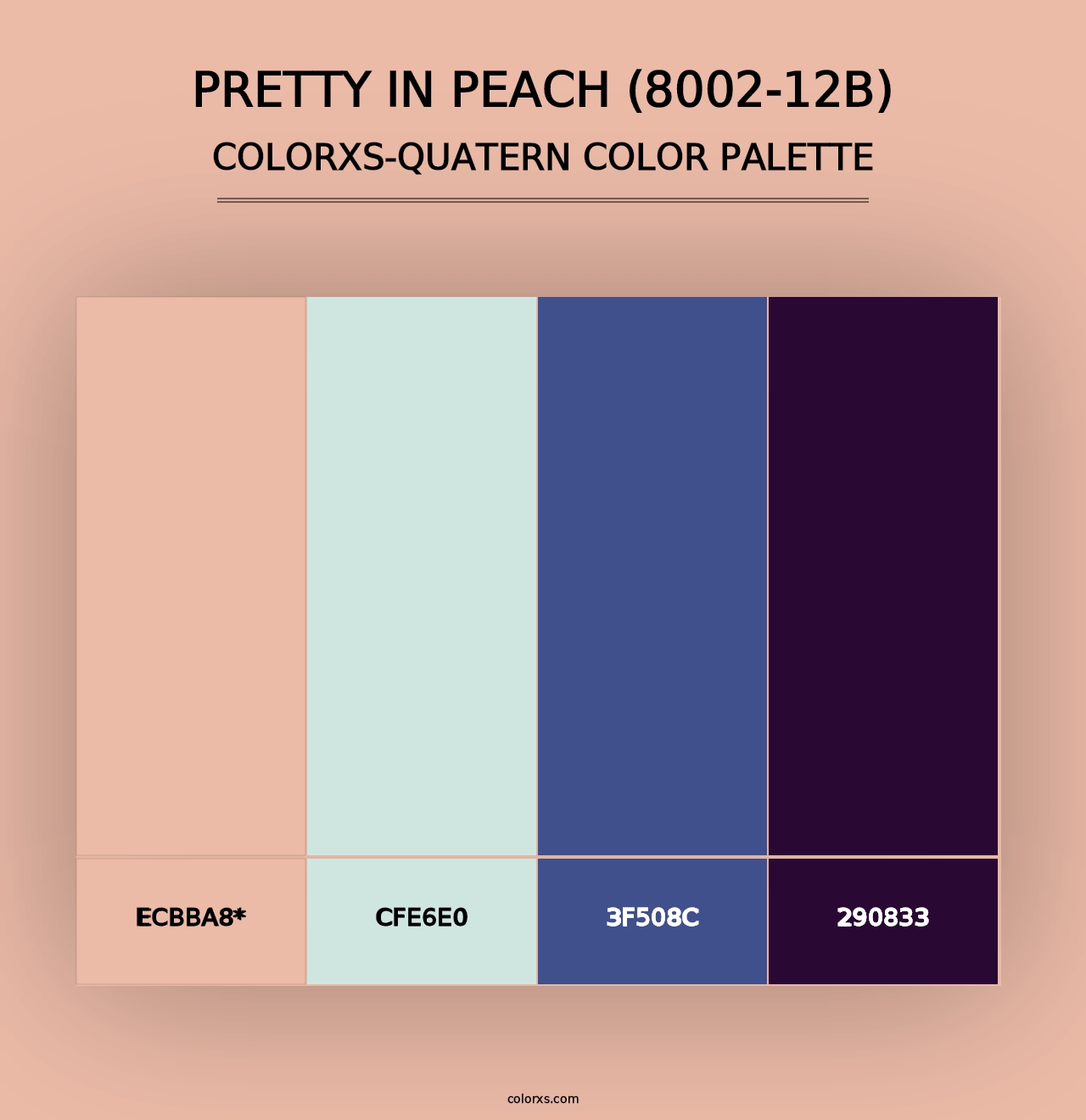 Pretty in Peach (8002-12B) - Colorxs Quad Palette