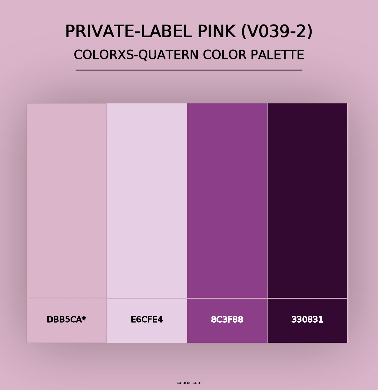 Private-Label Pink (V039-2) - Colorxs Quad Palette