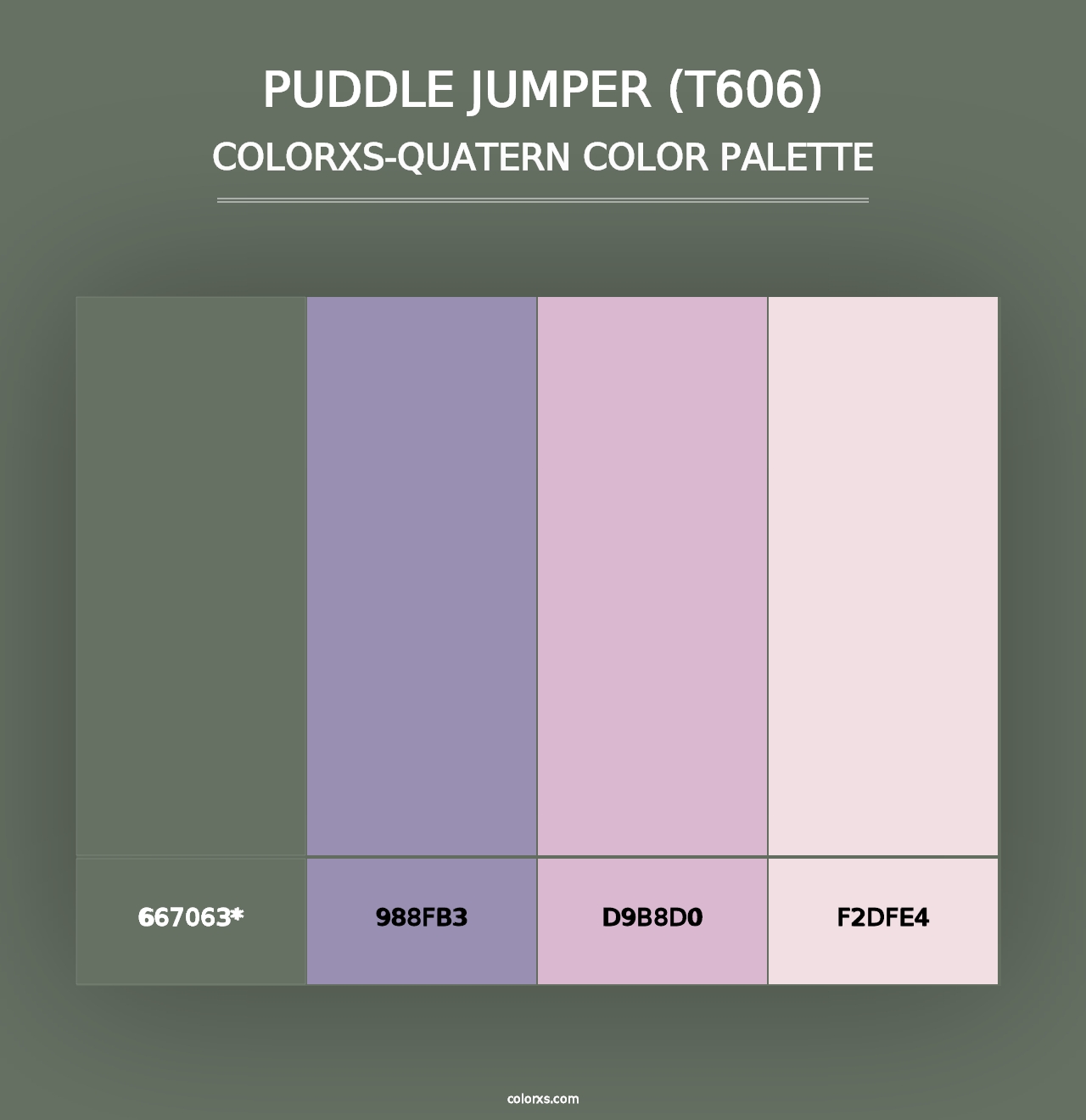 Puddle Jumper (T606) - Colorxs Quad Palette