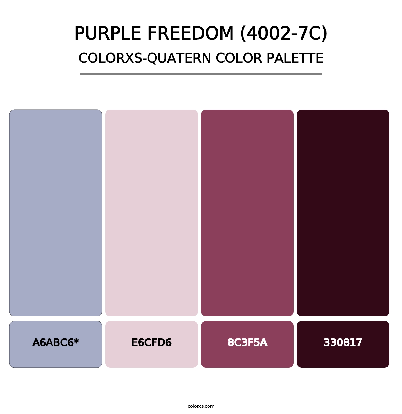 Purple Freedom (4002-7C) - Colorxs Quad Palette