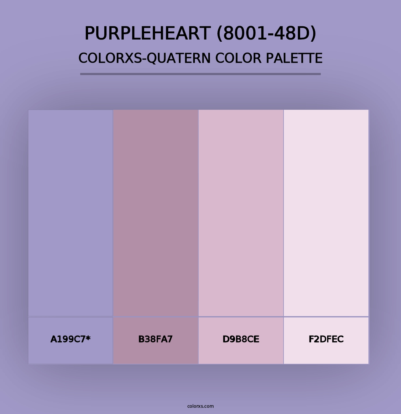 Purpleheart (8001-48D) - Colorxs Quad Palette